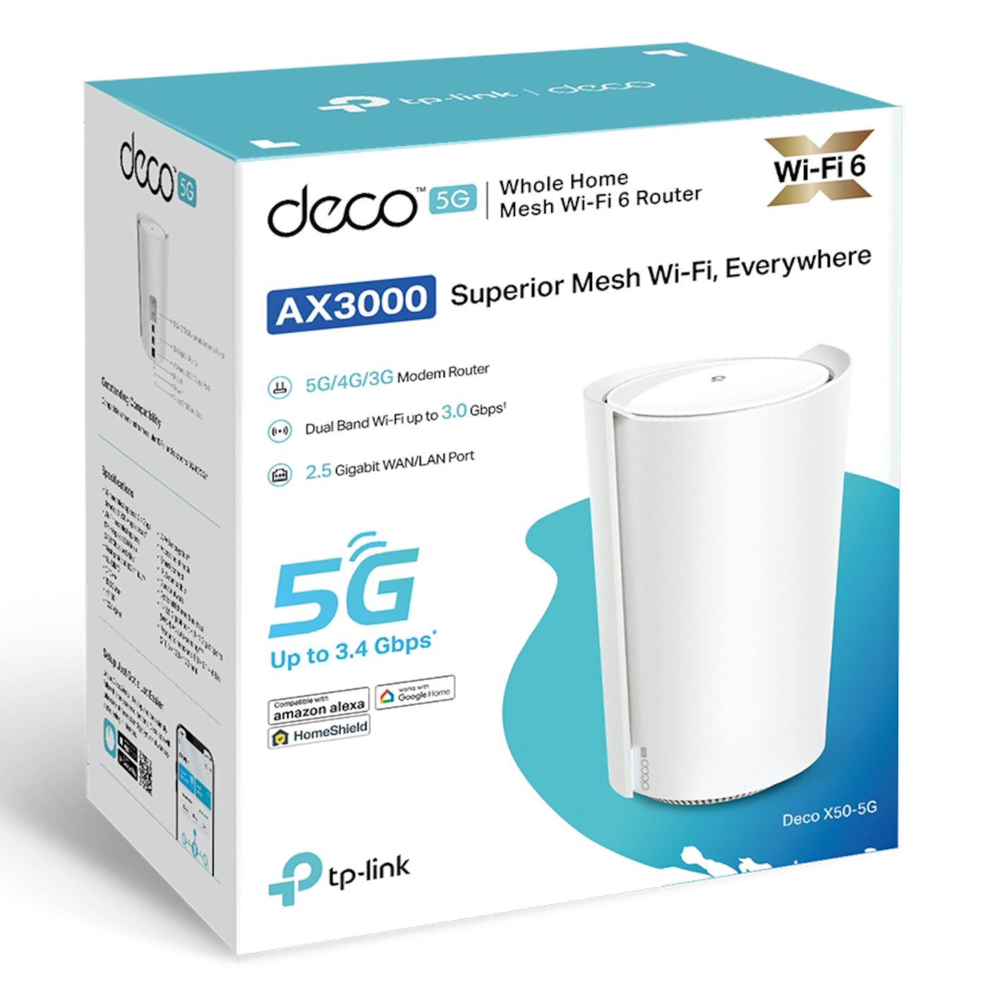 TP-link Deco X50 5G-ruter 3000 Mb/s