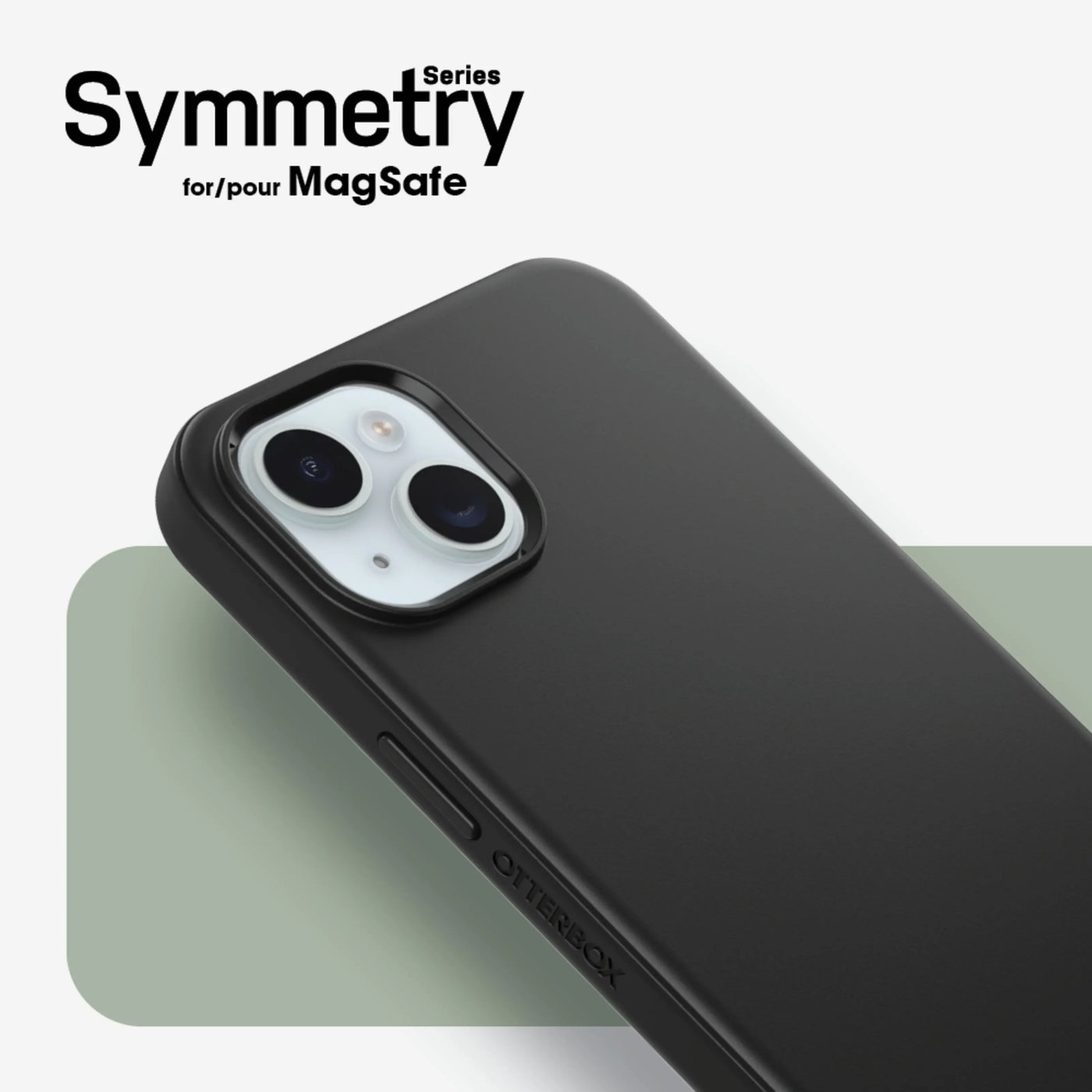 Otterbox Symmetry Magsafe för iPhone 13, 14, 15, 16e och 17e Svart