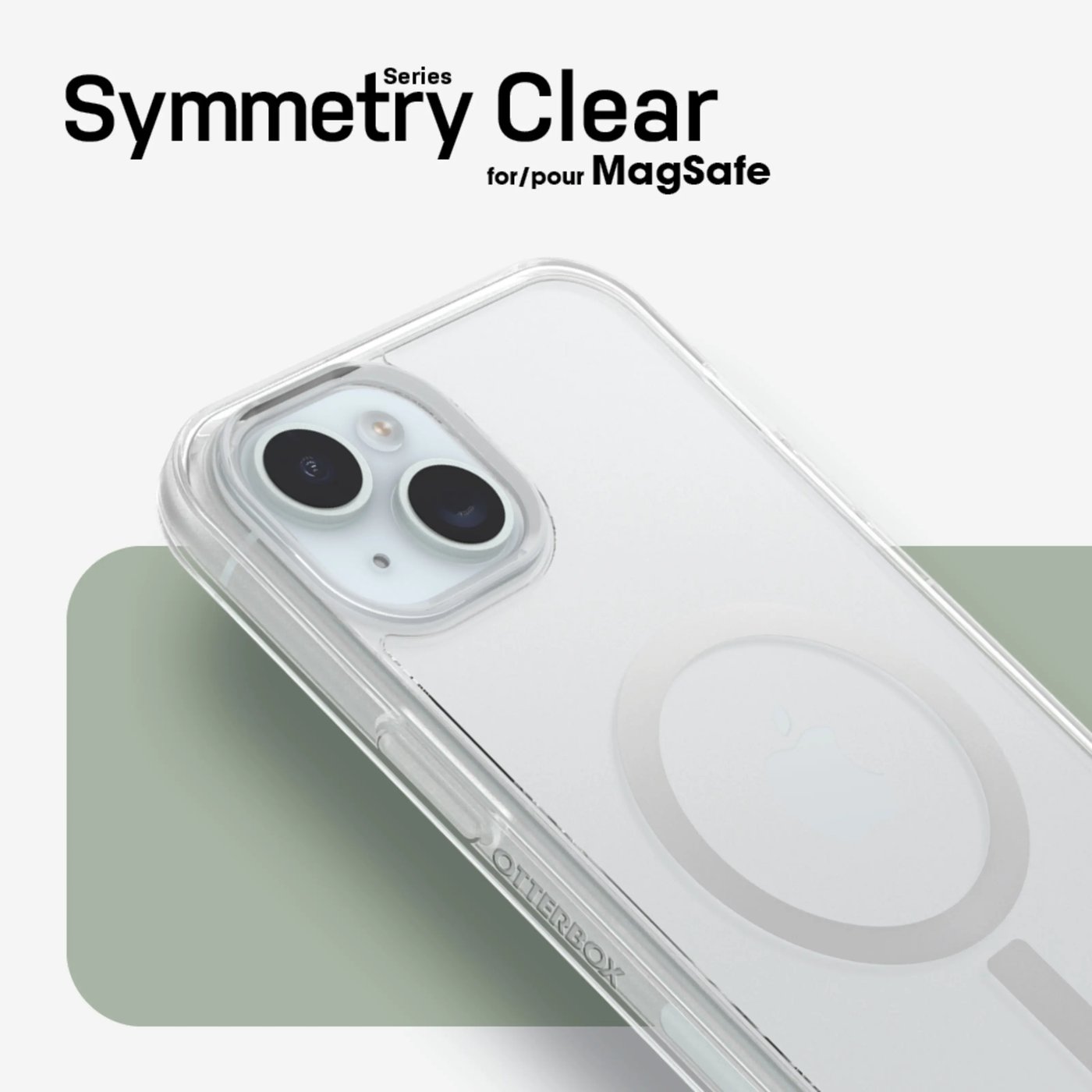 Otterbox Symmetry Magsafe for iPhone 14 Plus og 15 Plus Gjennomsiktig