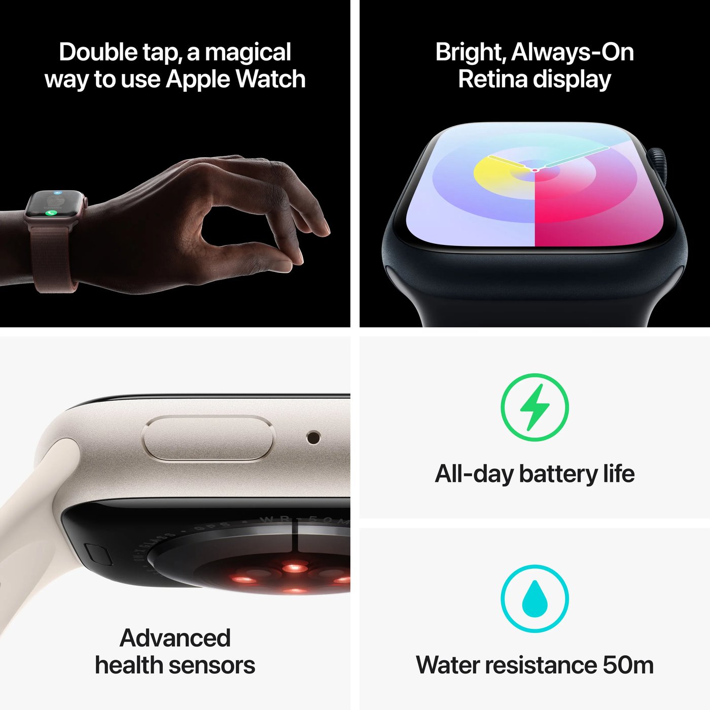 Apple Watch Series 9 GPS 41 mm Silver S/M