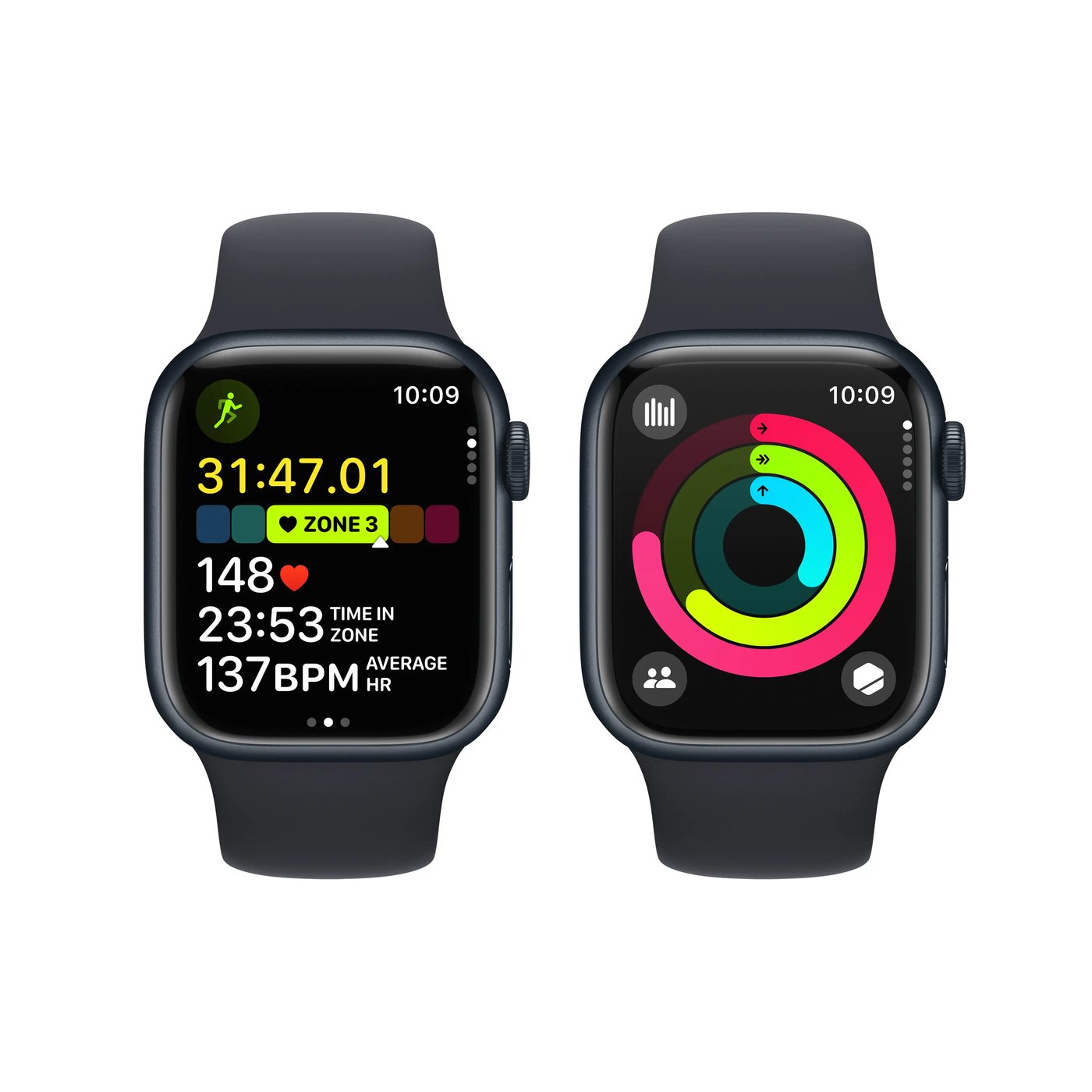 Apple Watch Series 9 GPS + Cellular 41 mm Midnight S/M