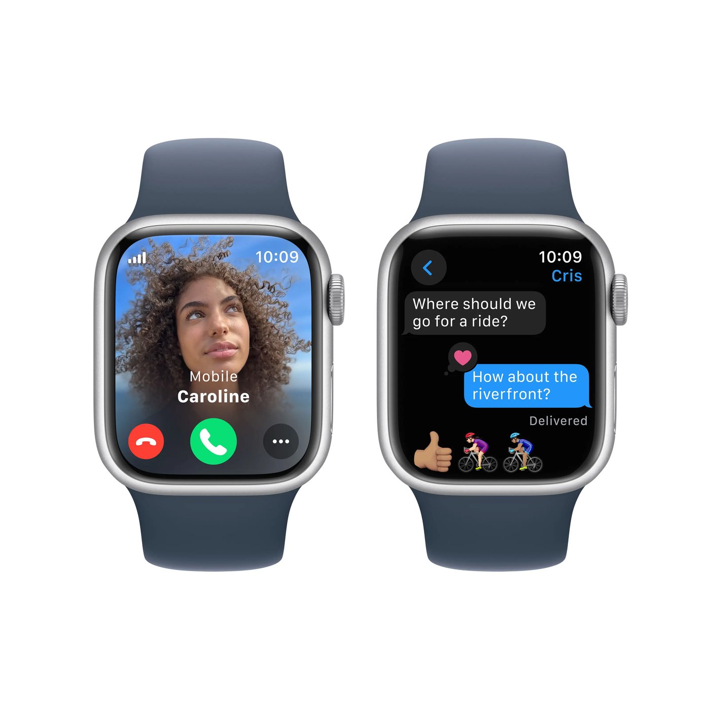 Apple Watch Series 9 GPS + Cellular 41 mm Silver M/L