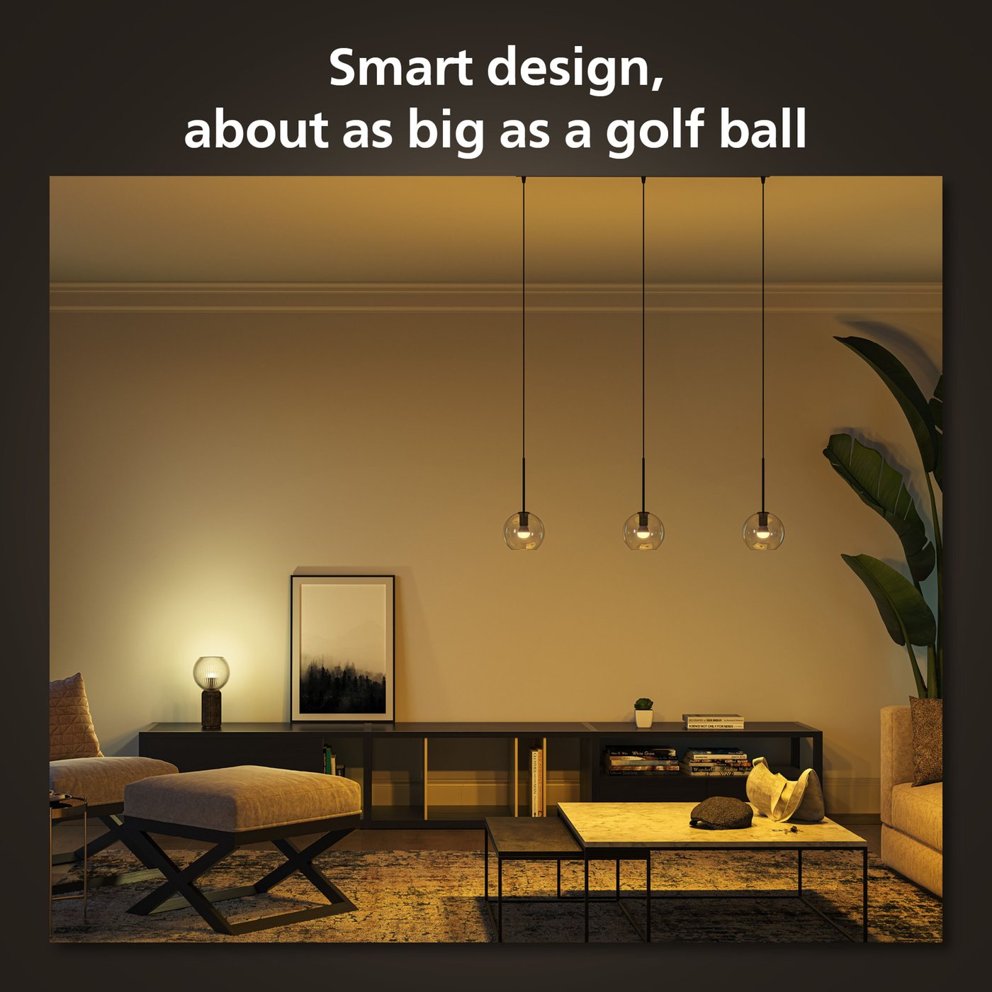 Philips Hue Luster Kuleformet LED-pære White Ambiance E14 470 lm 2-pk.