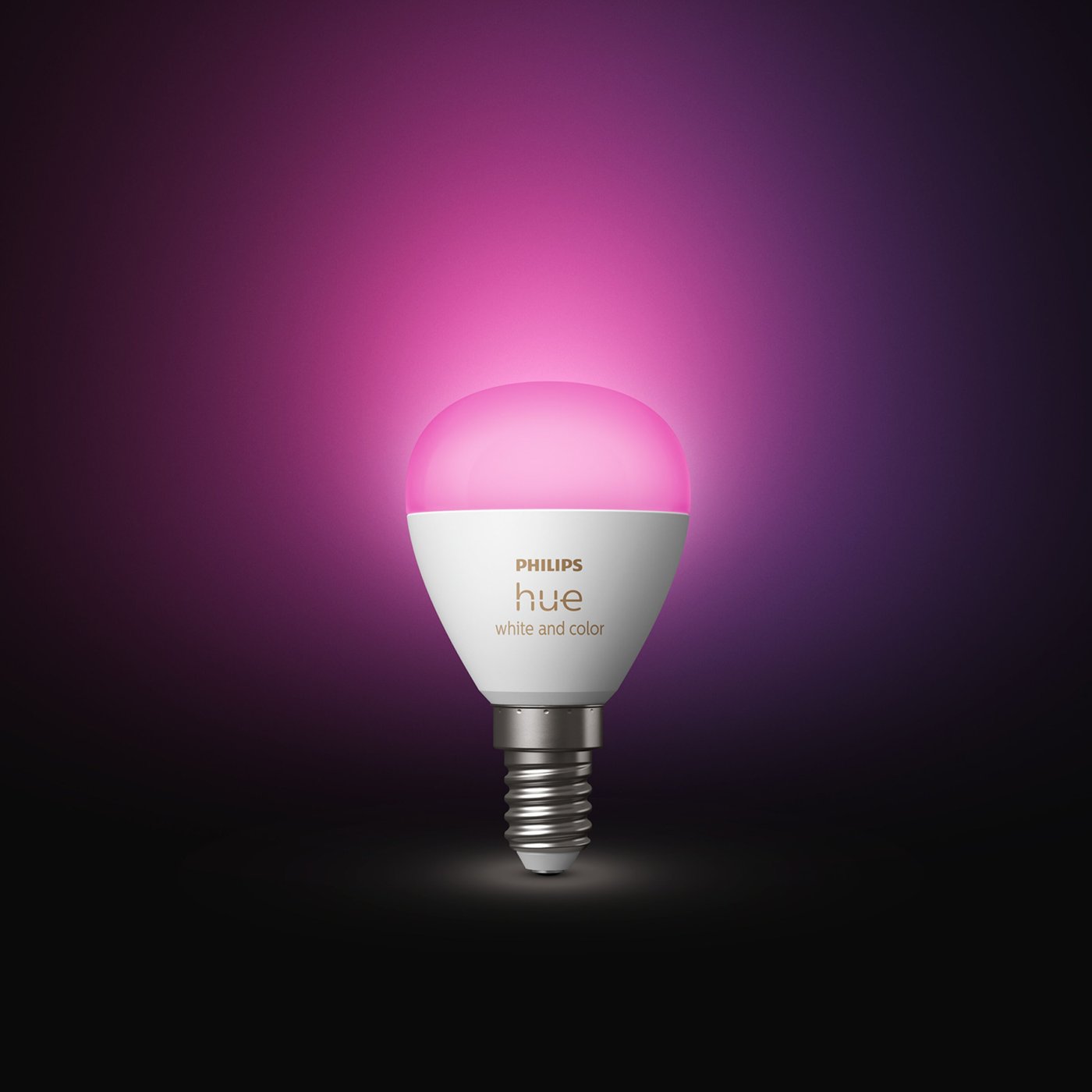 Philips Hue Luster Kuleformet LED-pære White and Color Ambiance E14 470 lm