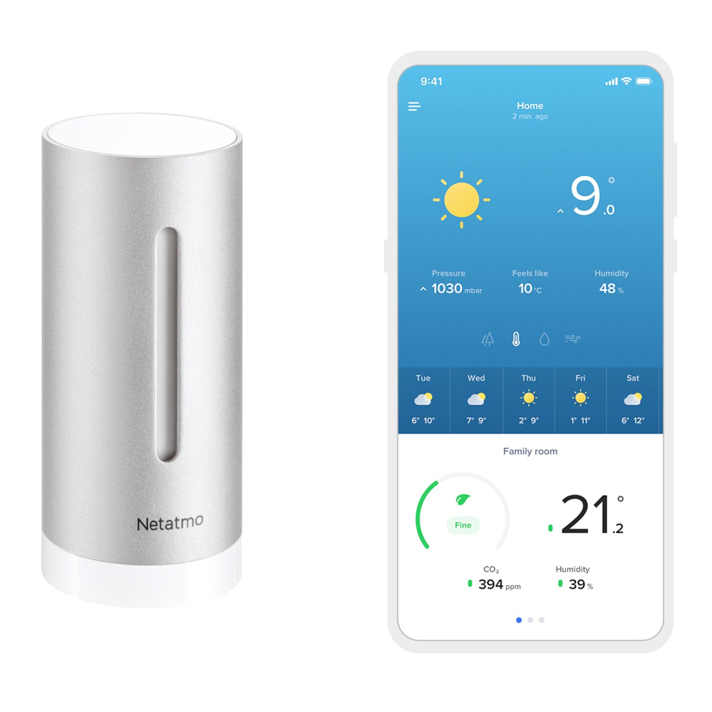 Netatmo Extra Inomhussensor till Netatmo Weather station