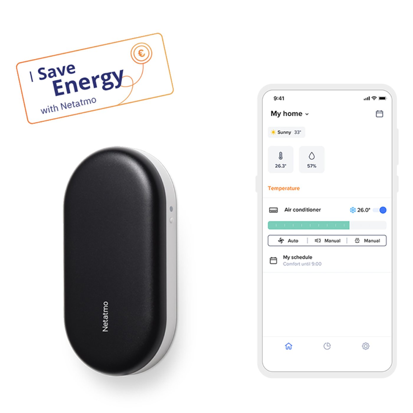 Netatmo AC-controller Fjärrstyrning för luftvärmepump och AC