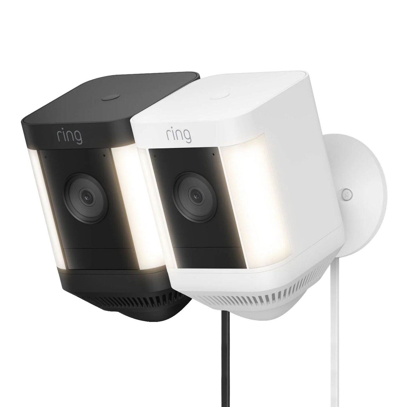 Ring Spotlight Cam Plus Plug-In Övervakningskamera Vit