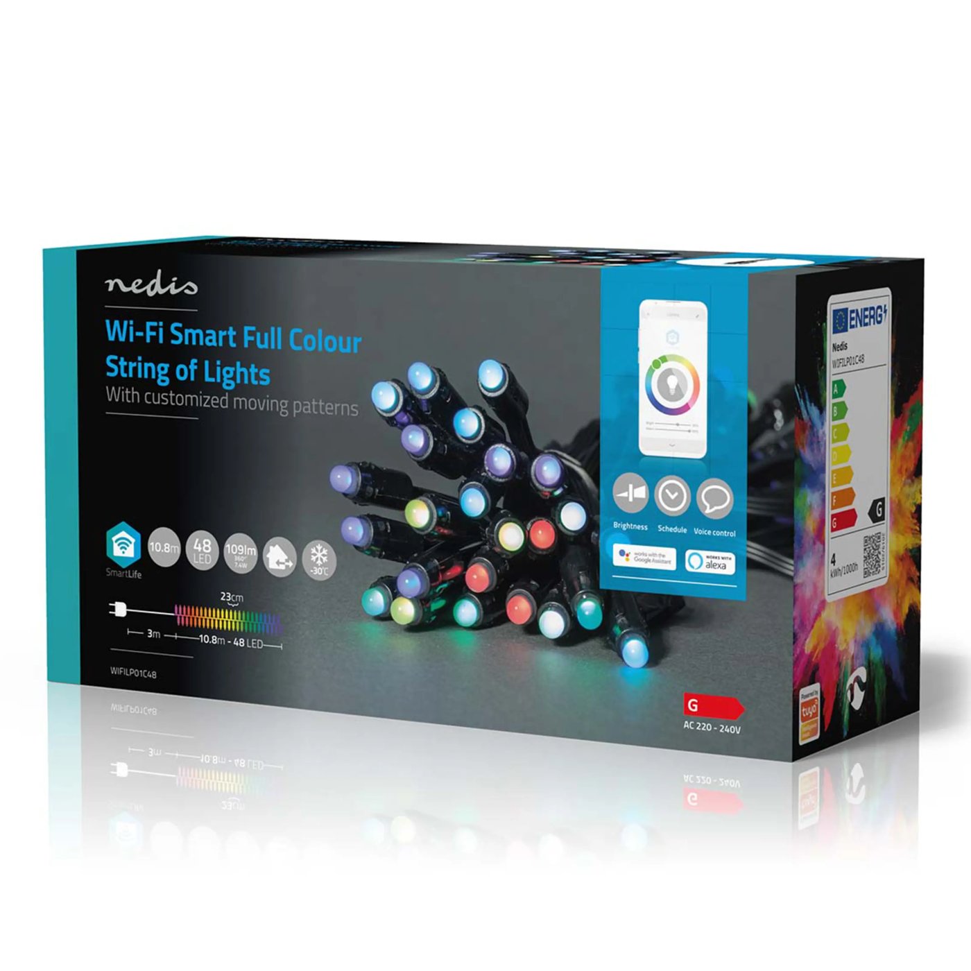 Nedis SmartLife Lyslenke RGB+ 10,8 m