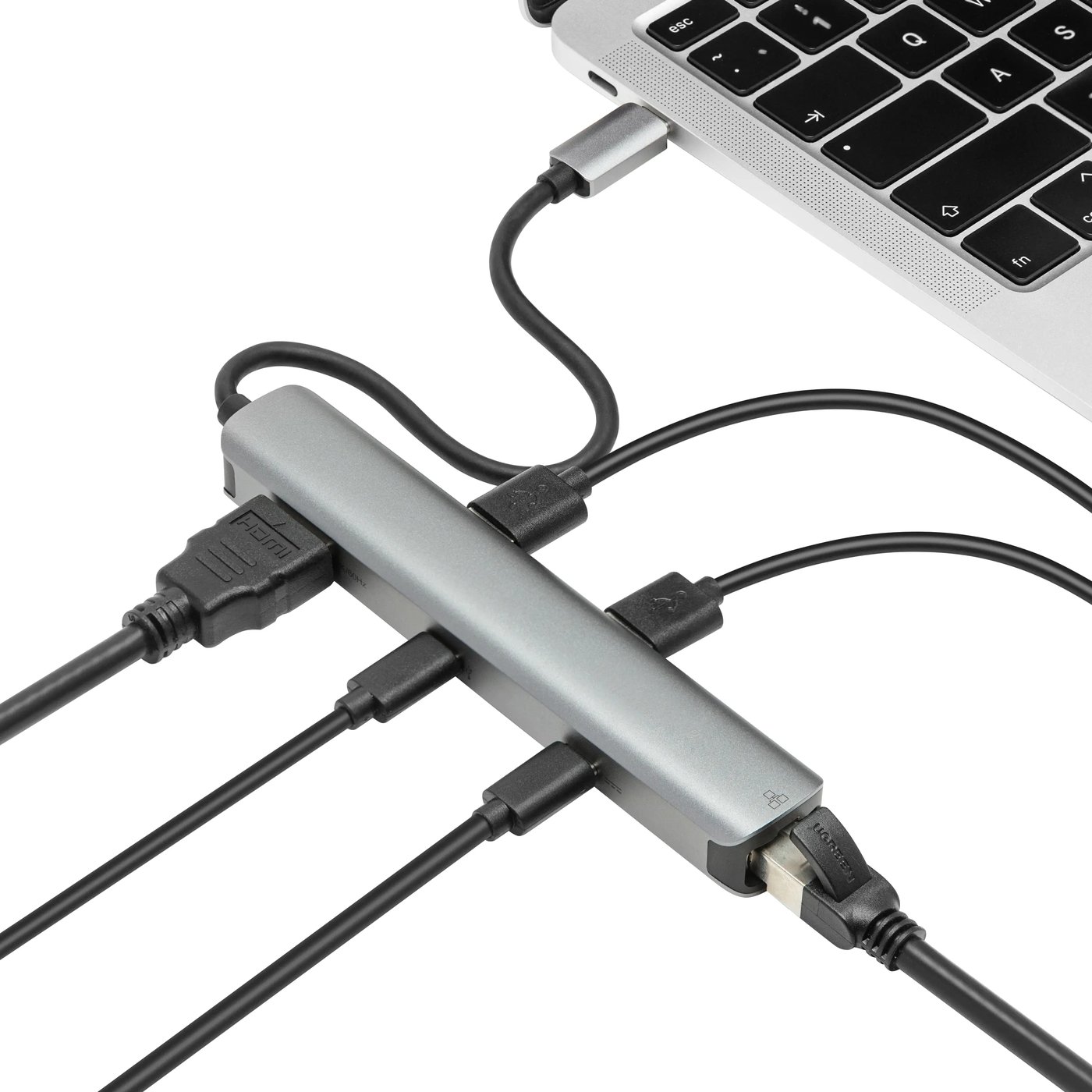 Plexgear Multiadapter for USB-C med 6 porter