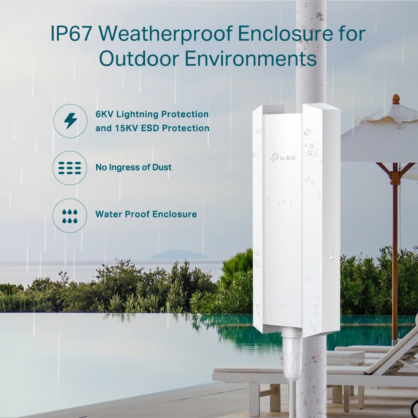 TP-Link EAP650-Outdoor Accesspunkt för utomhusbruk AX3000