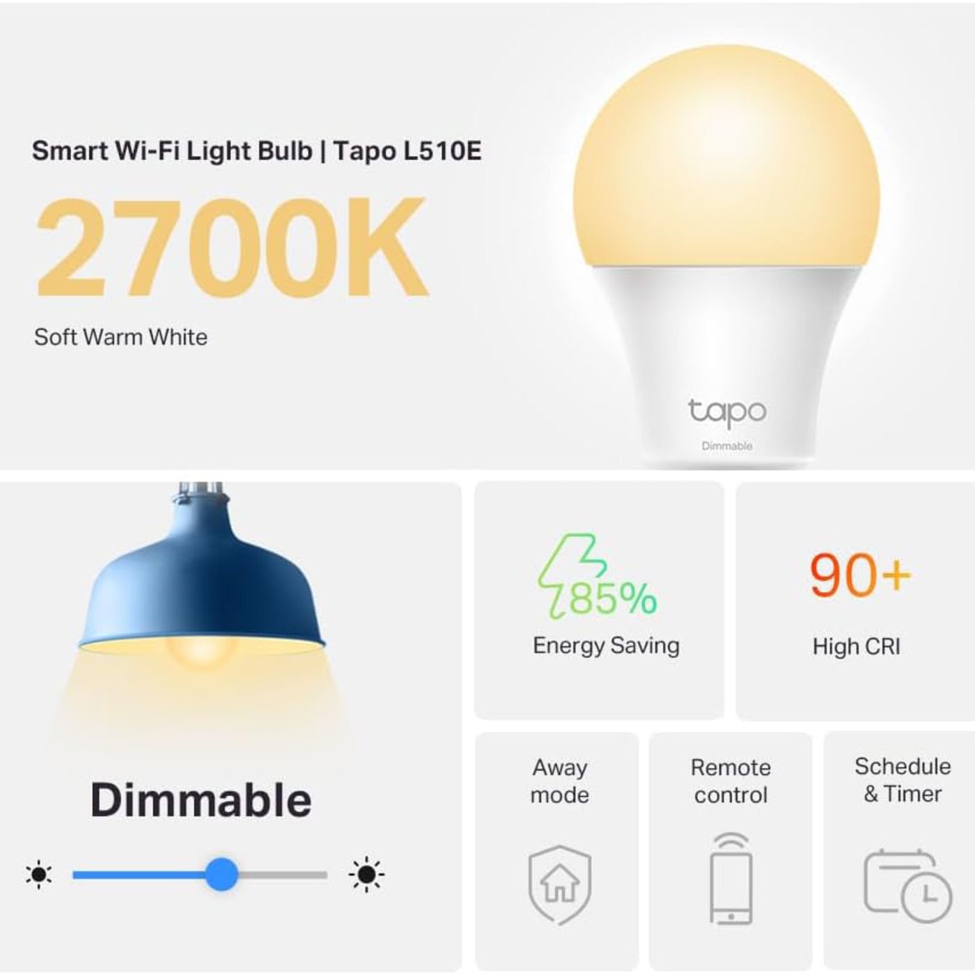 TP-link Tapo Smart wifi LED-pære