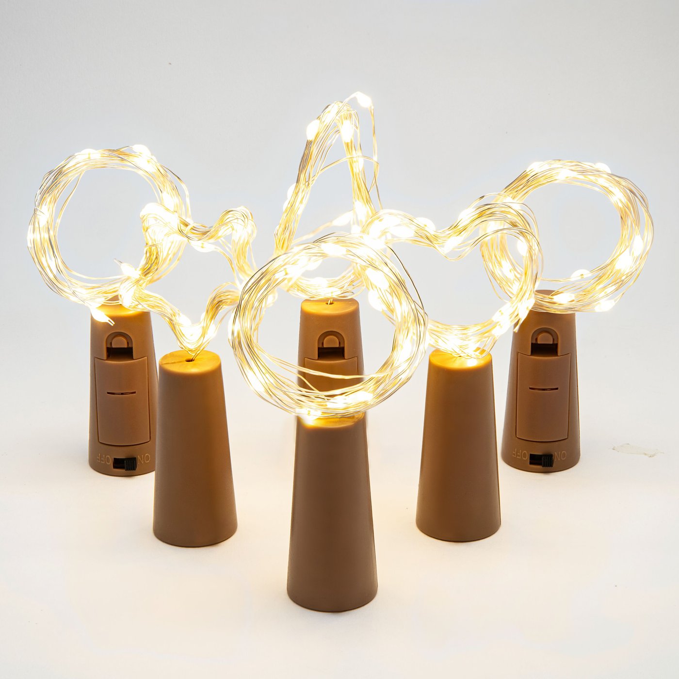 Rubicson Ljusslinga för flaska, 2 m (klar)