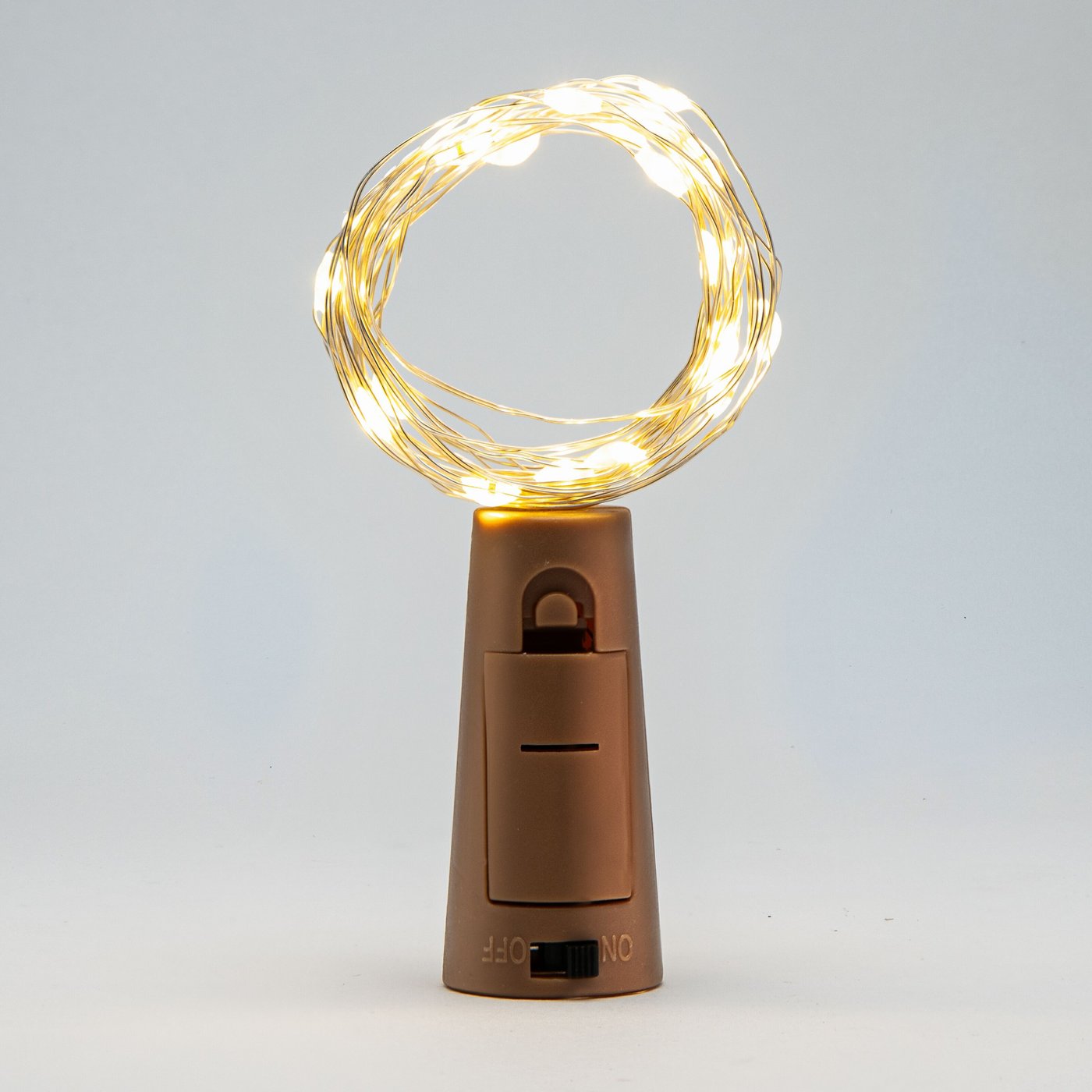 Rubicson Ljusslinga för flaska, 2 m (klar)