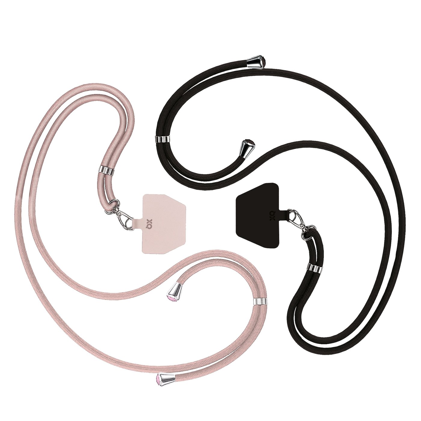 Xqisit Phone Strap Universal mobilrem för mobilskal Svart