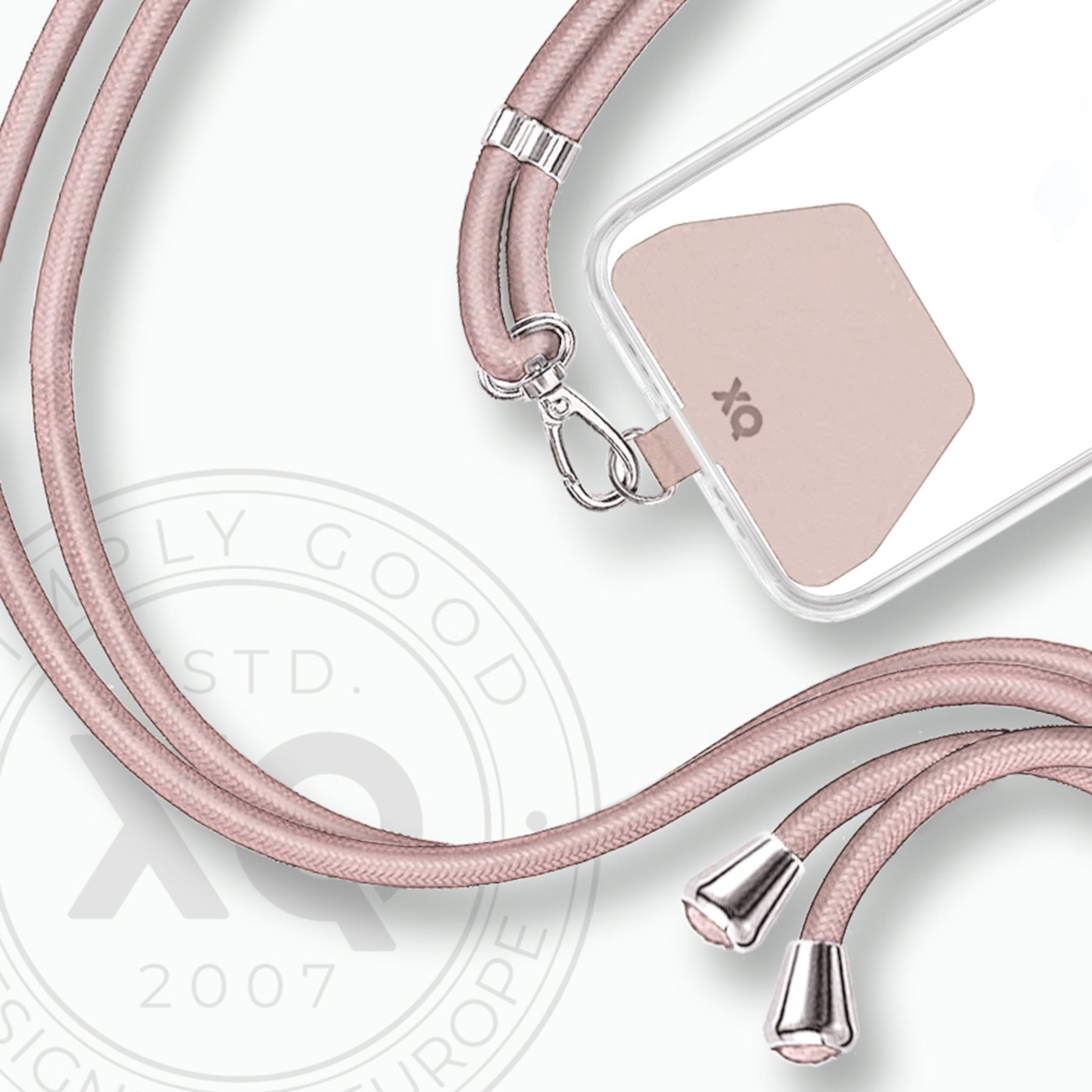 Xqisit Phone Strap Universal mobilrem för mobilskal Rosa