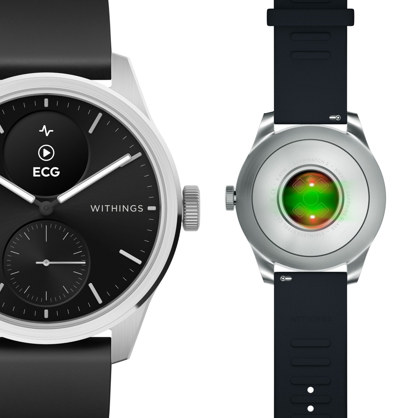 Withings Scanwatch 2 Smartklocka med klassisk urtavla 42 mm