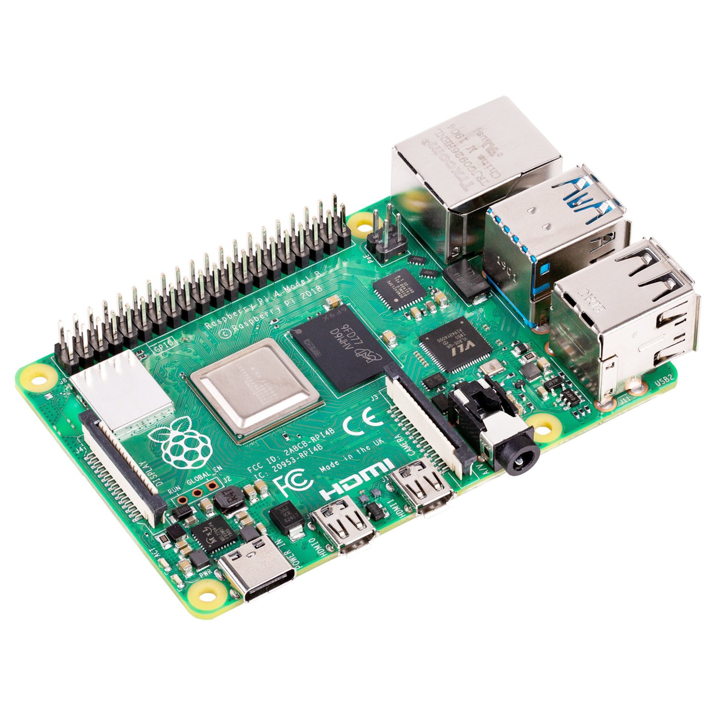 Raspberry Pi 4 Model B Ettkortsdatamaskin 2 GB RAM