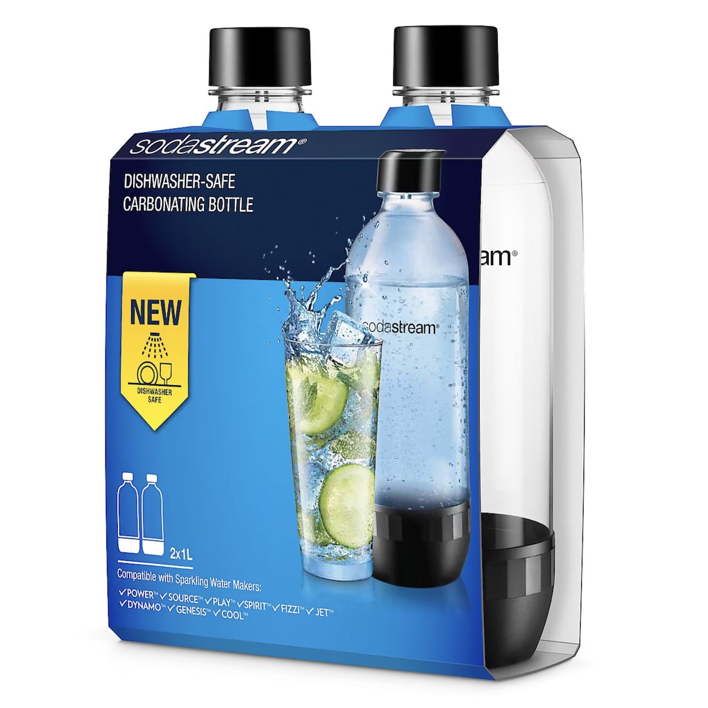 Sodastream Classic Flaska för Sodastream 1 l 2-pack