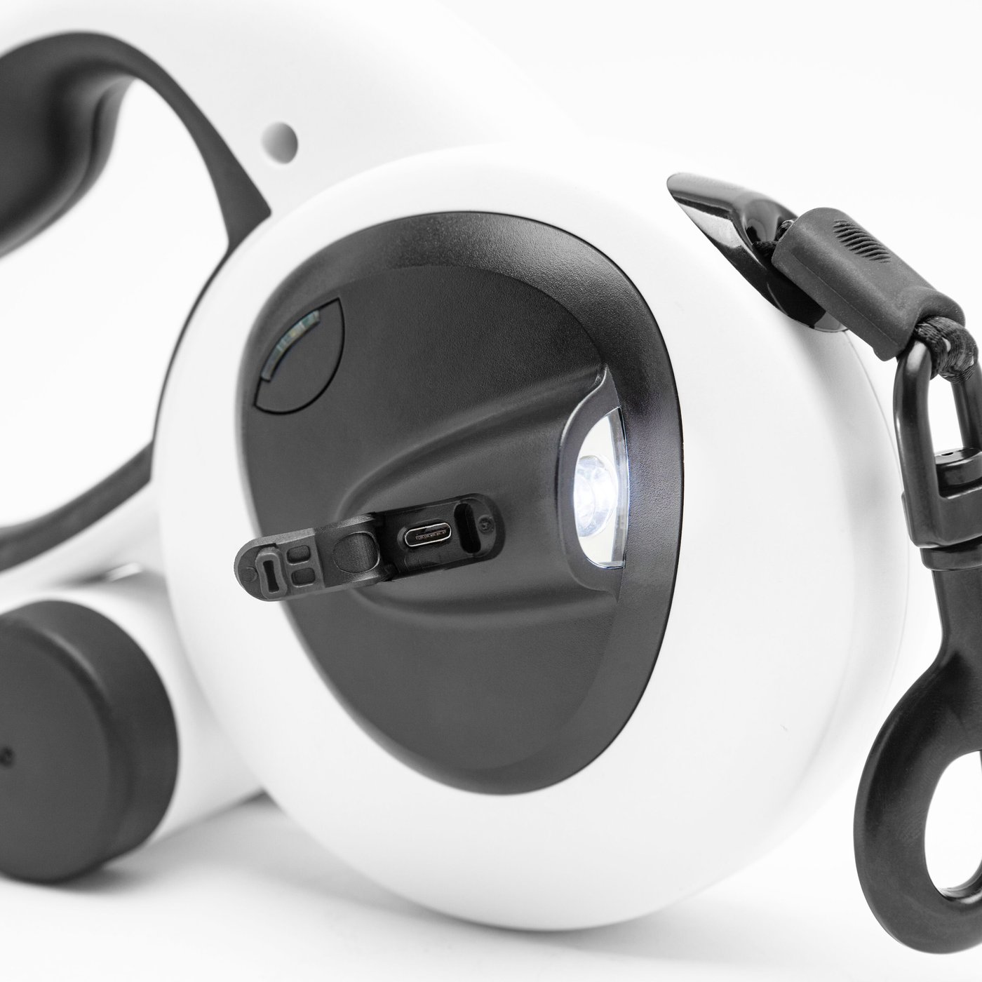 Luxorparts Hundebånd med belysning og poseholder 5 m