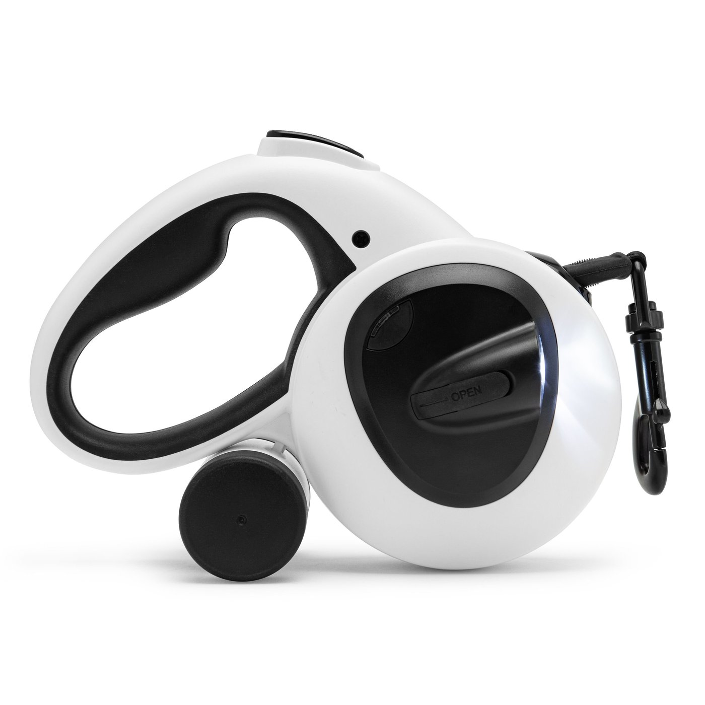 Luxorparts Hundebånd med belysning og poseholder 5 m