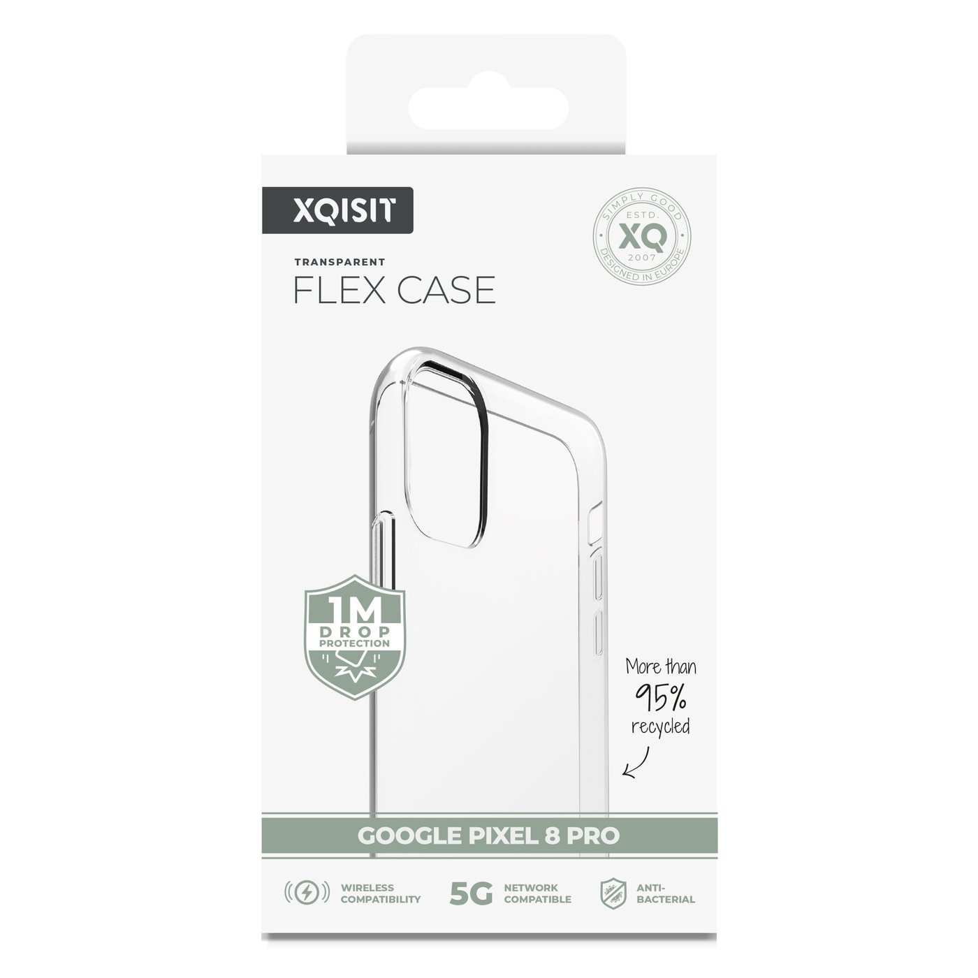 Xqisit Transparent skal för Google Pixel 8 Pro