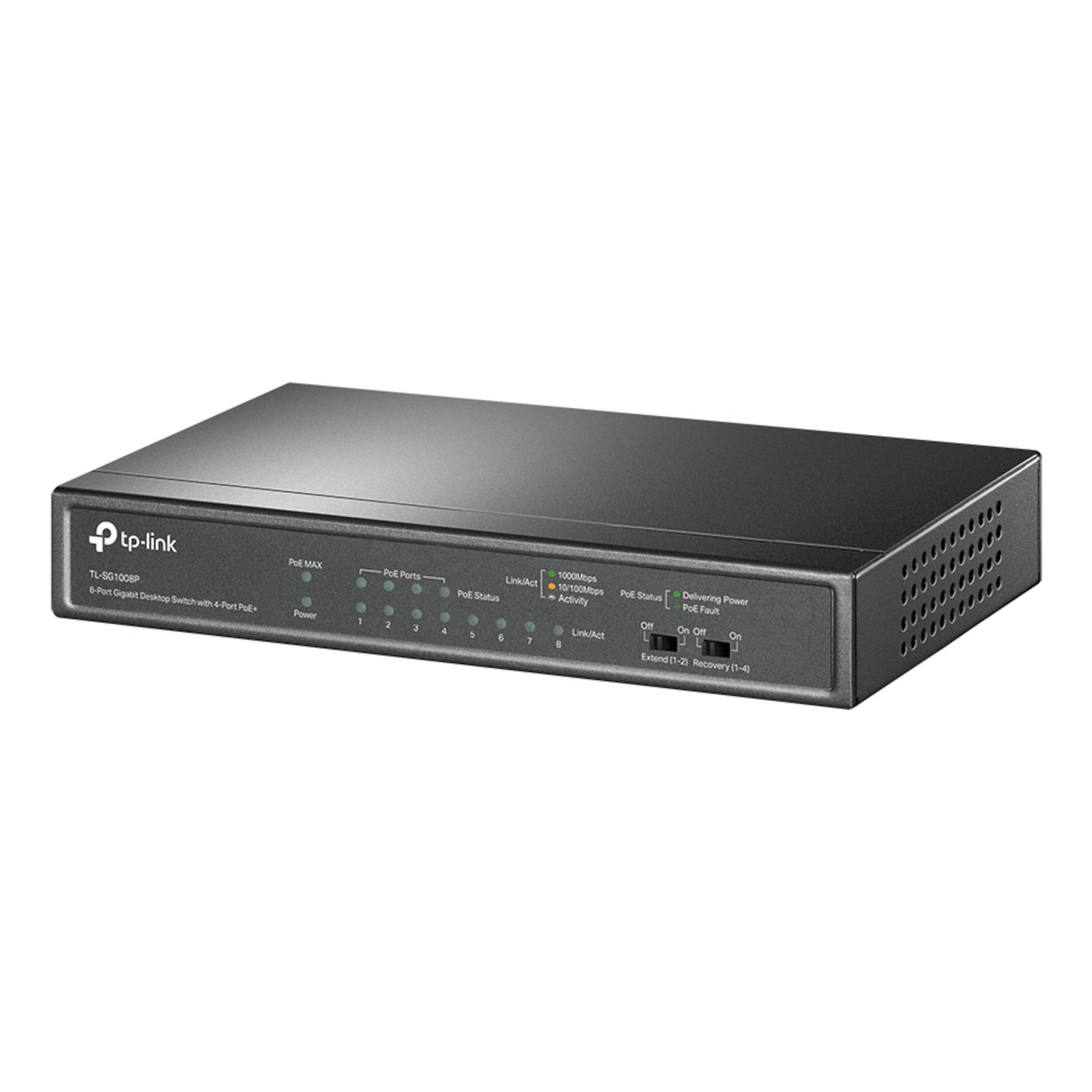 TP-link TL-SG1008P PoE+-gigabitswitch 8 porter