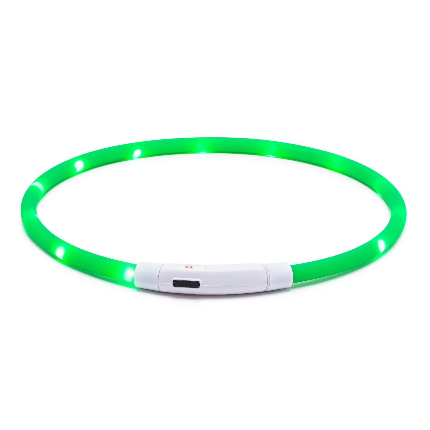 Luxorparts Laddningsbart hundhalsband med LED