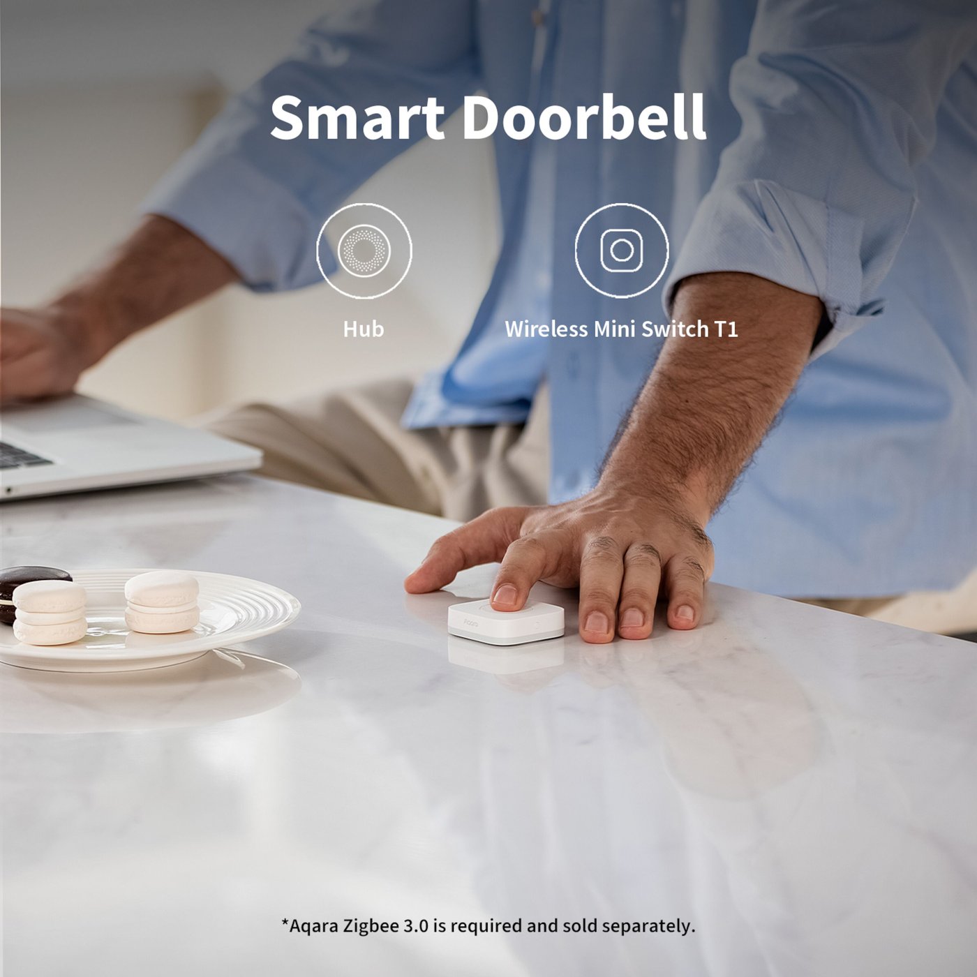 Aqara T1 Mini Wireless Switch Trådlös Fjärrströmbrytare