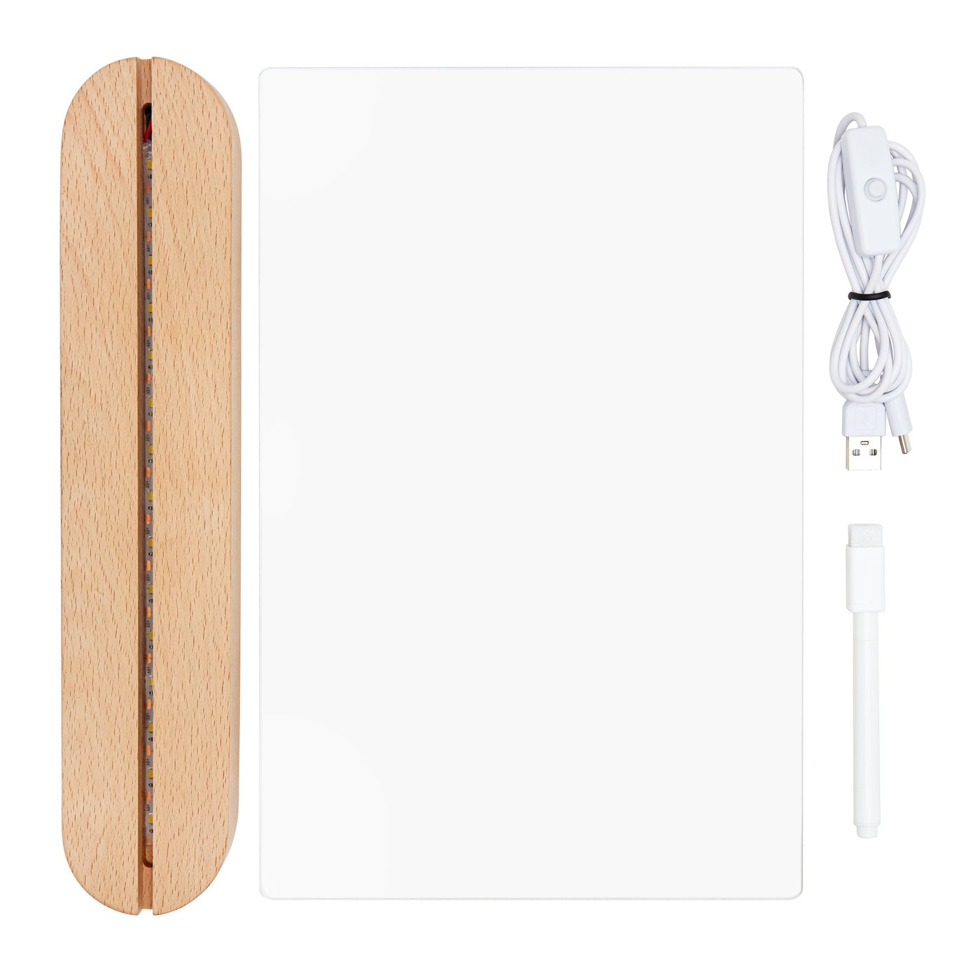 Luxorparts Akryl-LED-tavla för meddelanden och teckningar Stor