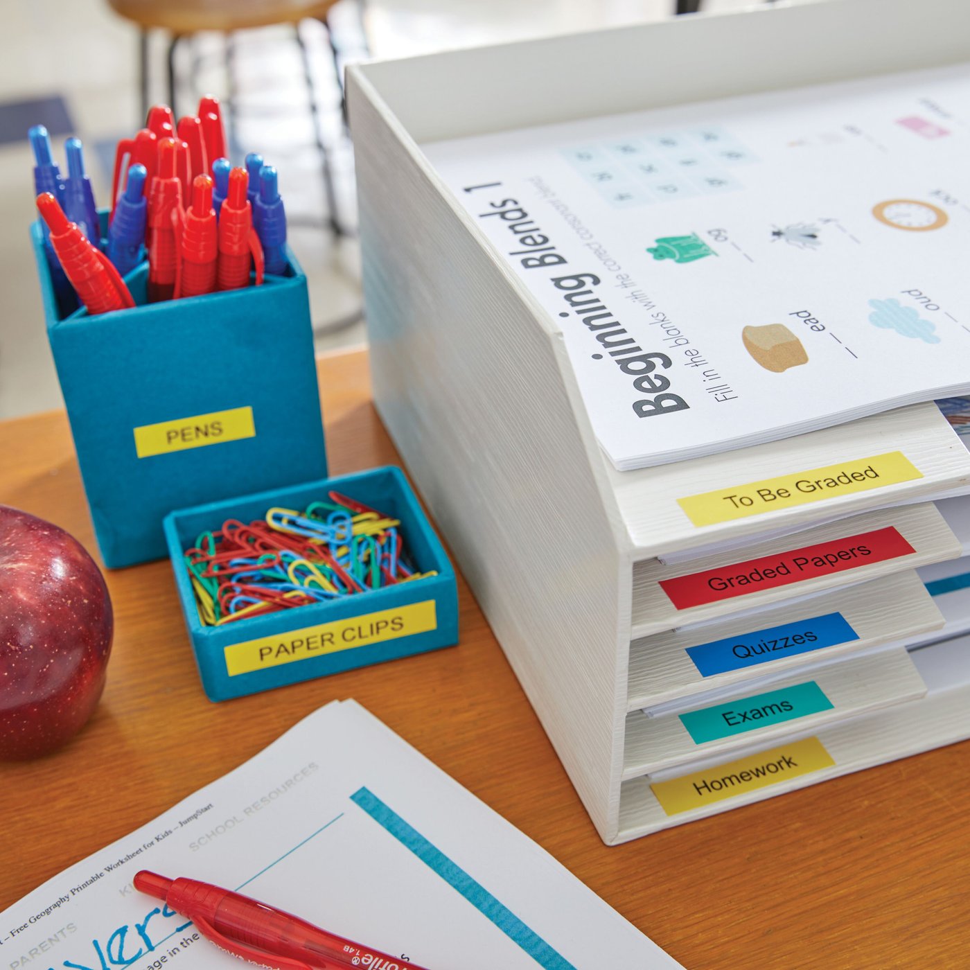 Dymo Letratag merketape av plast 12 mm Gul