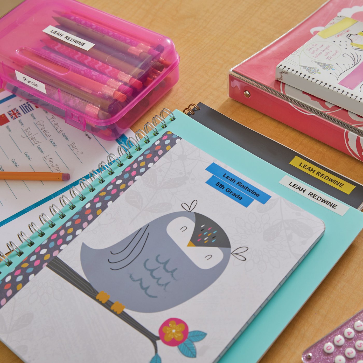 Dymo Letratag merketape av plast 12 mm Gul