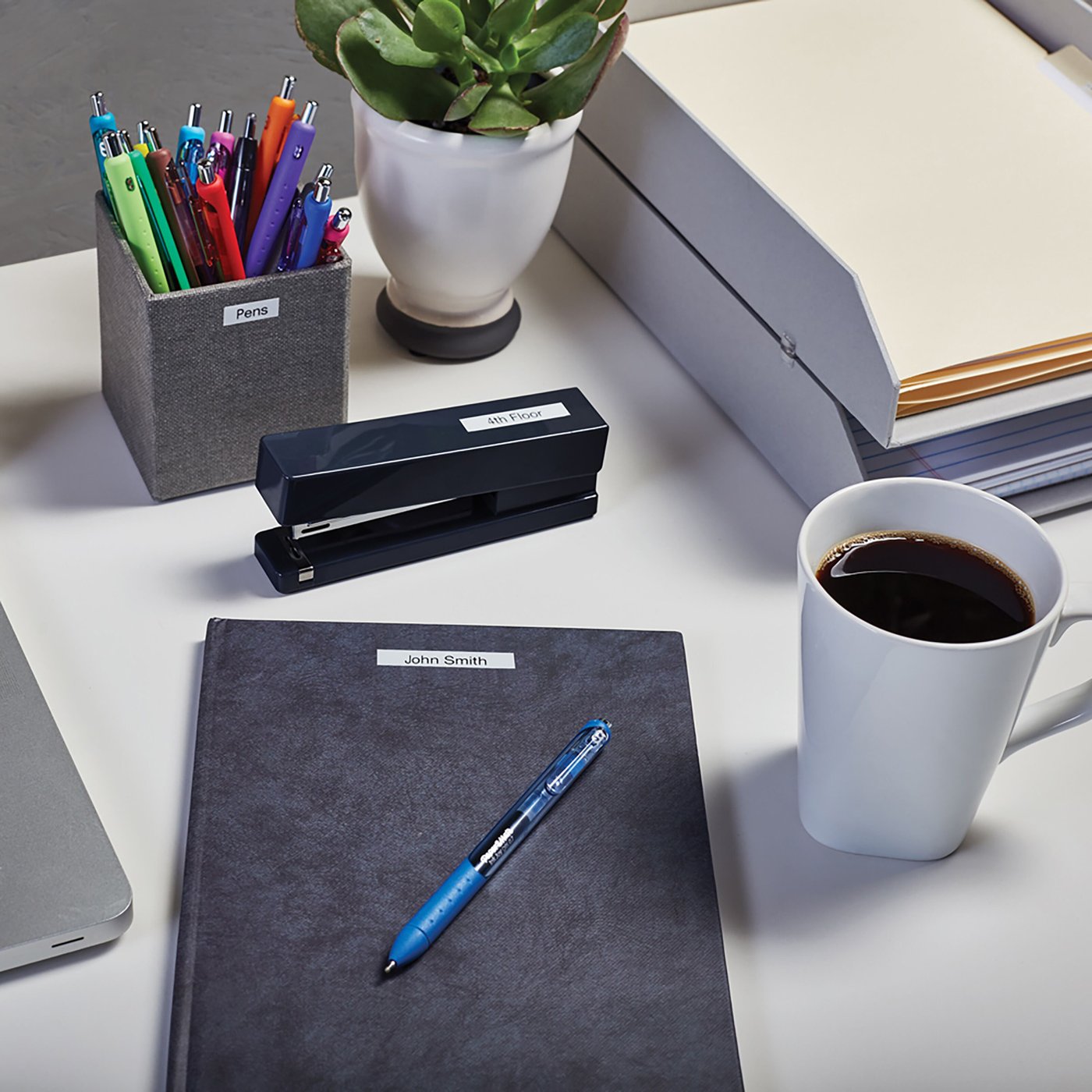 Dymo D1-merketape 9 mm Hvit