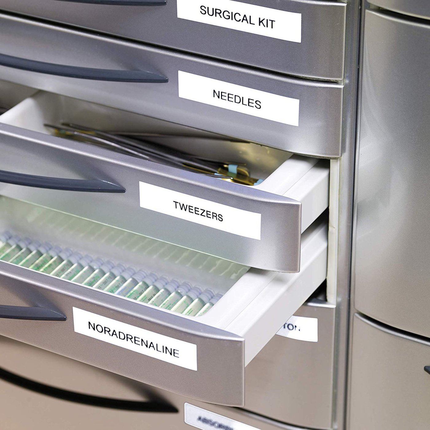 Dymo D1-merketape 9 mm Hvit