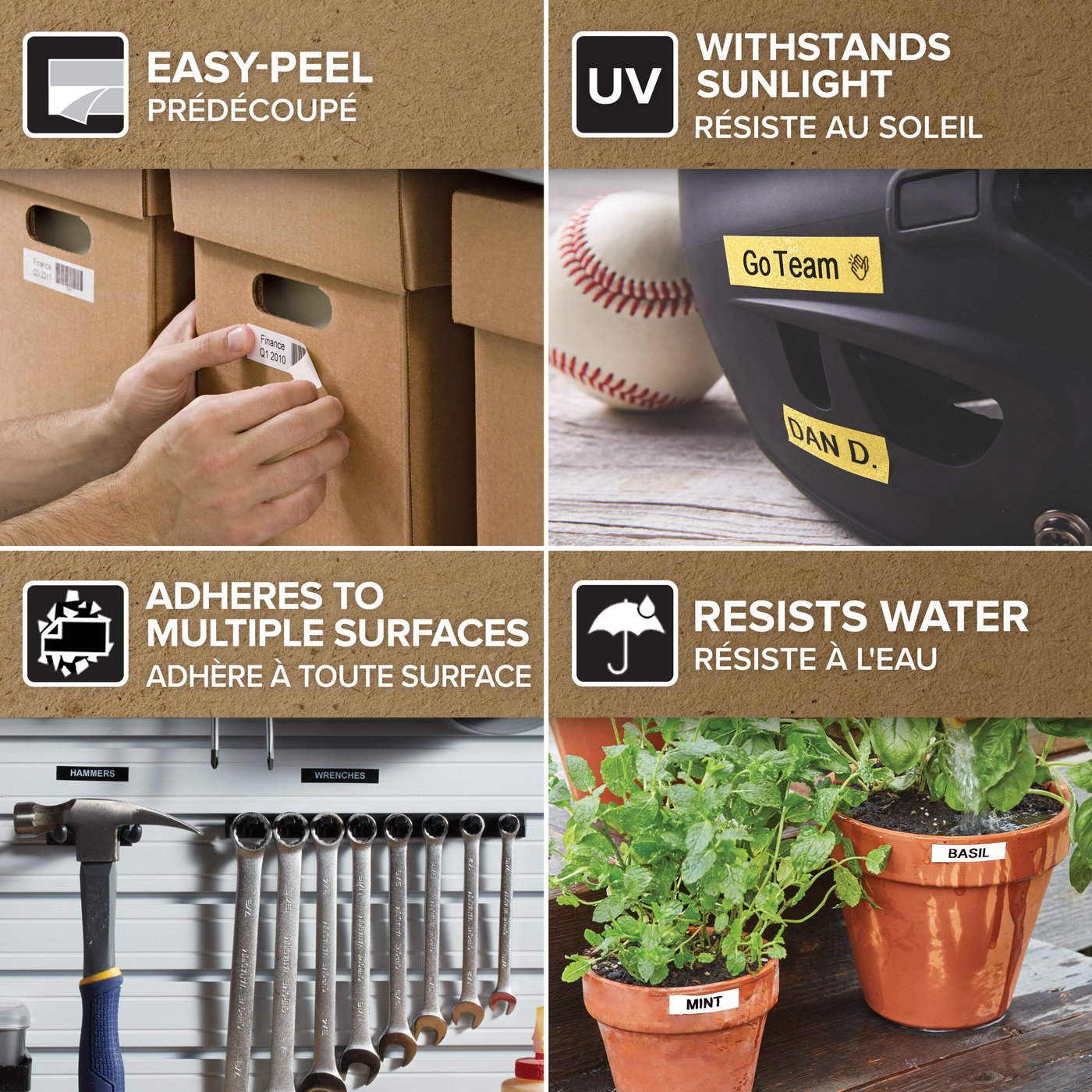 Dymo D1-märktejp 12 mm Klar