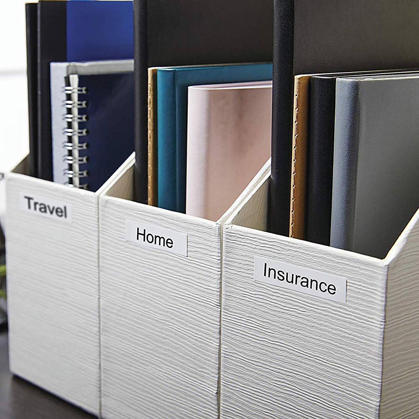 Dymo D1-merketape 12 mm Hvit