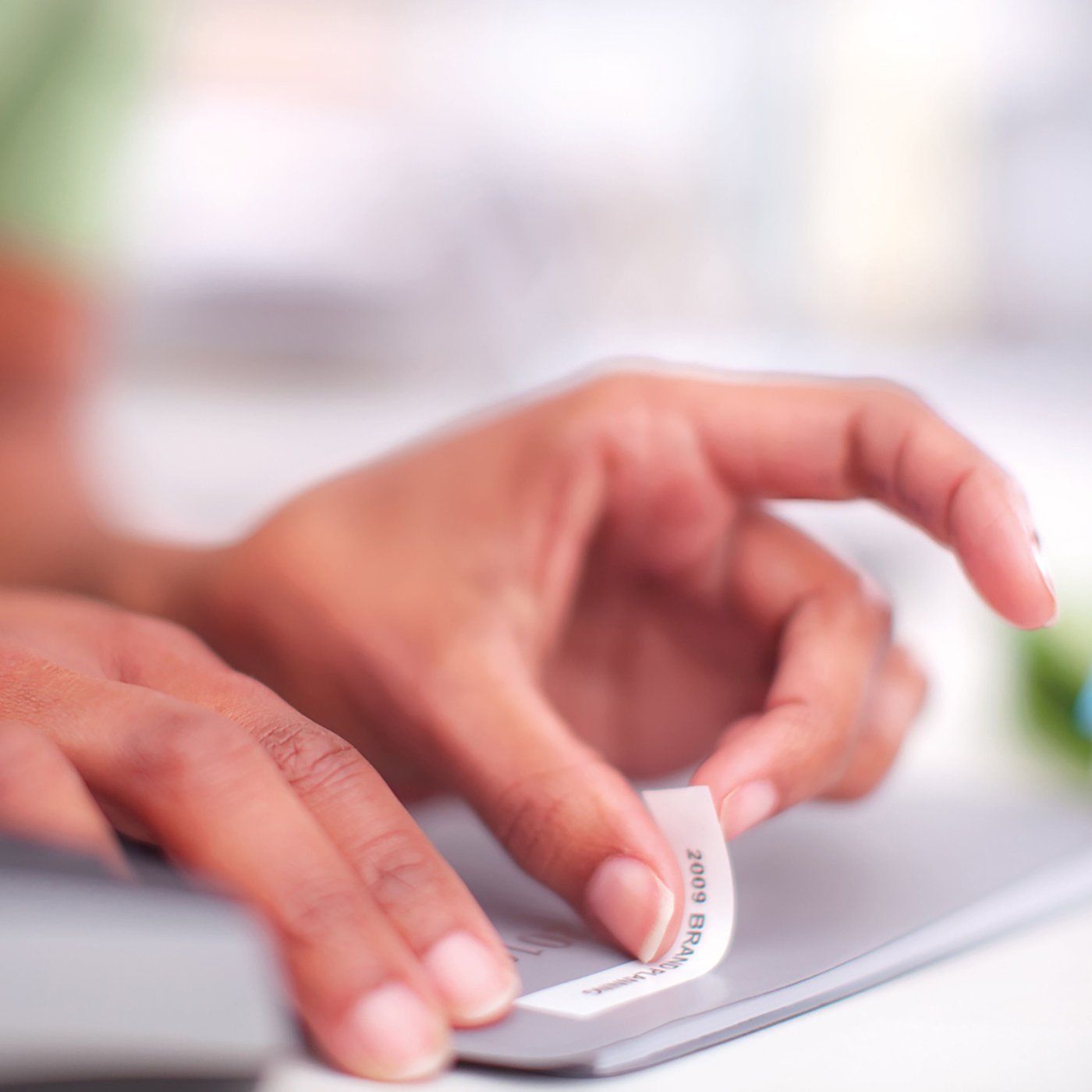 Dymo D1-merketape 12 mm Hvit