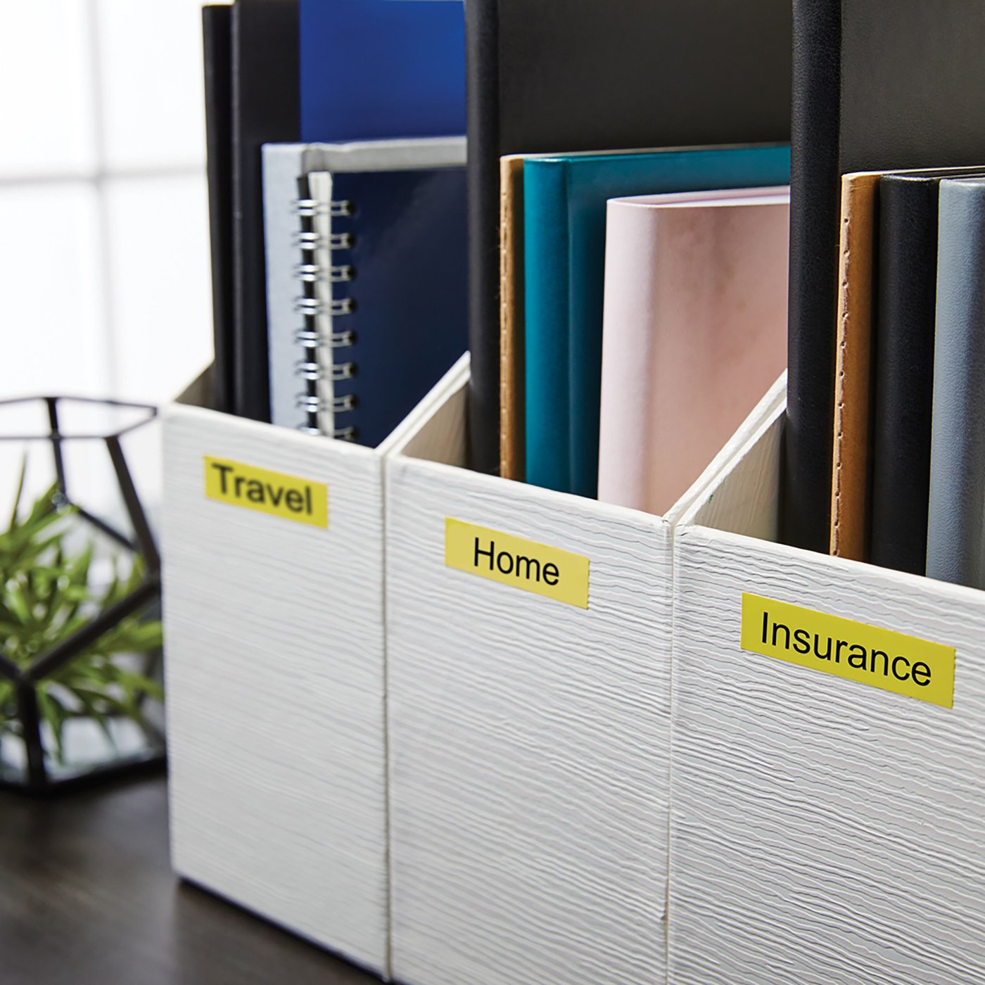 Dymo D1-merketape 12 mm Gul