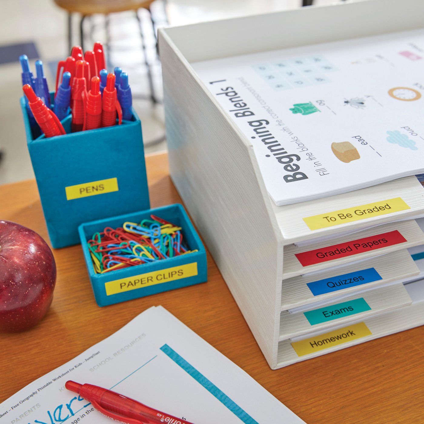 Dymo D1-merketape 12 mm Gul