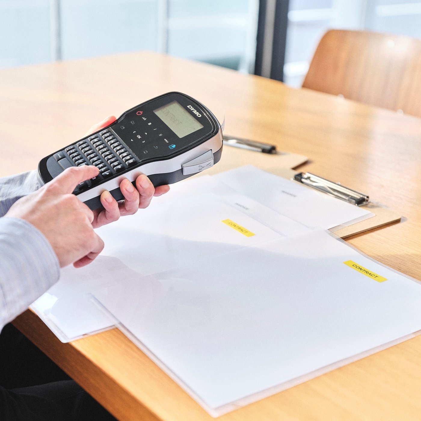 Dymo D1-merketape 12 mm Gul