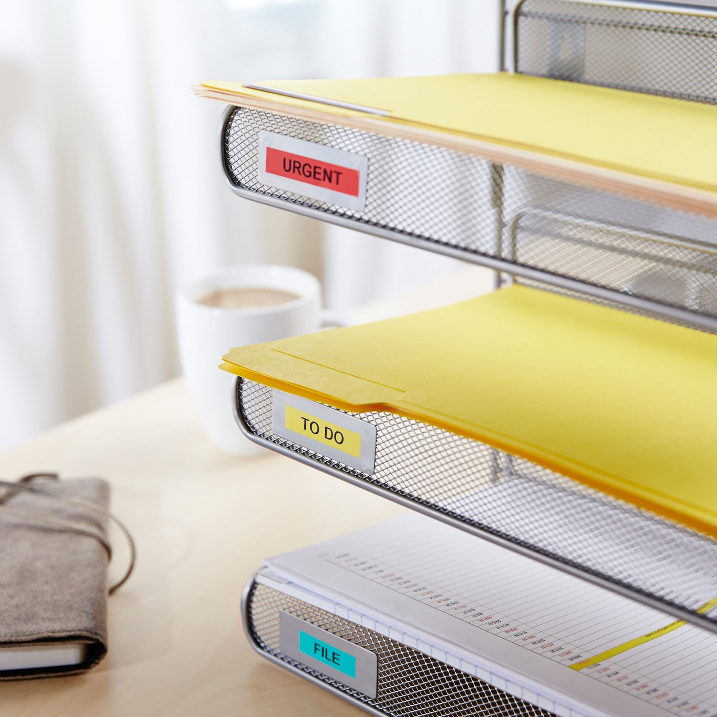 Dymo D1-merketape 12 mm Gul