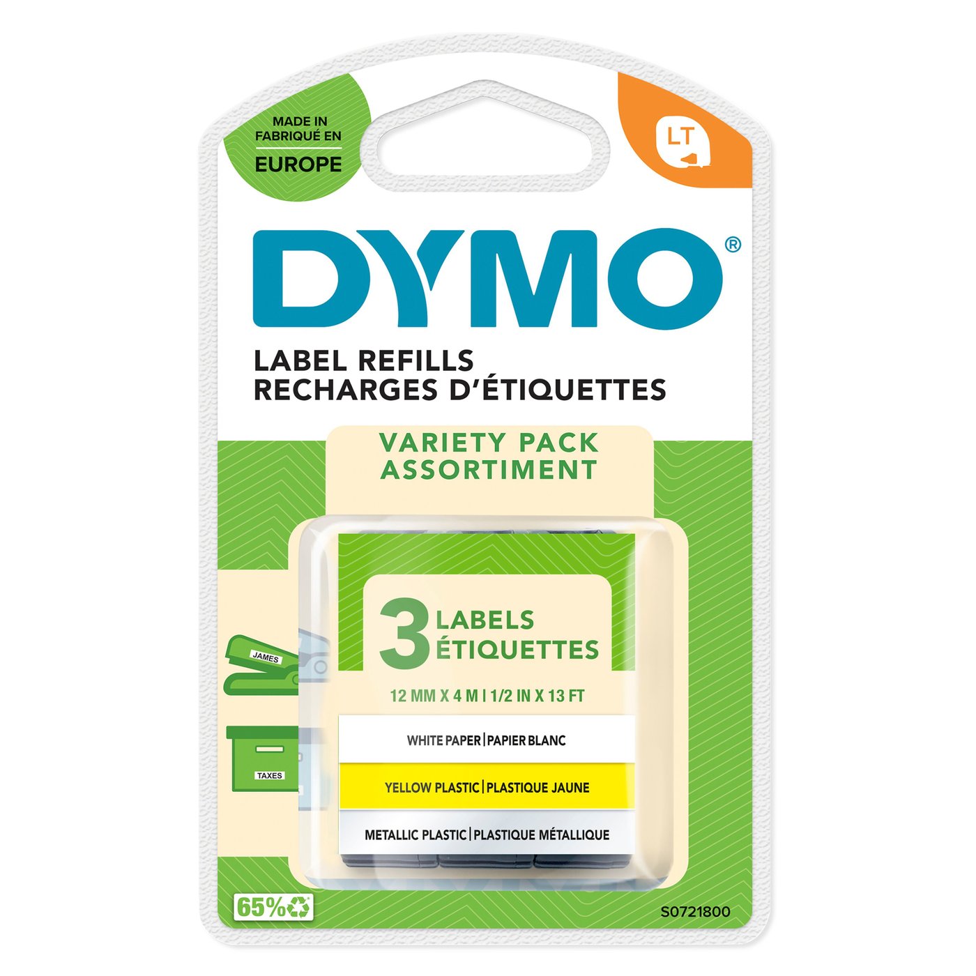 Dymo Letratag Märktejp 3-pack
