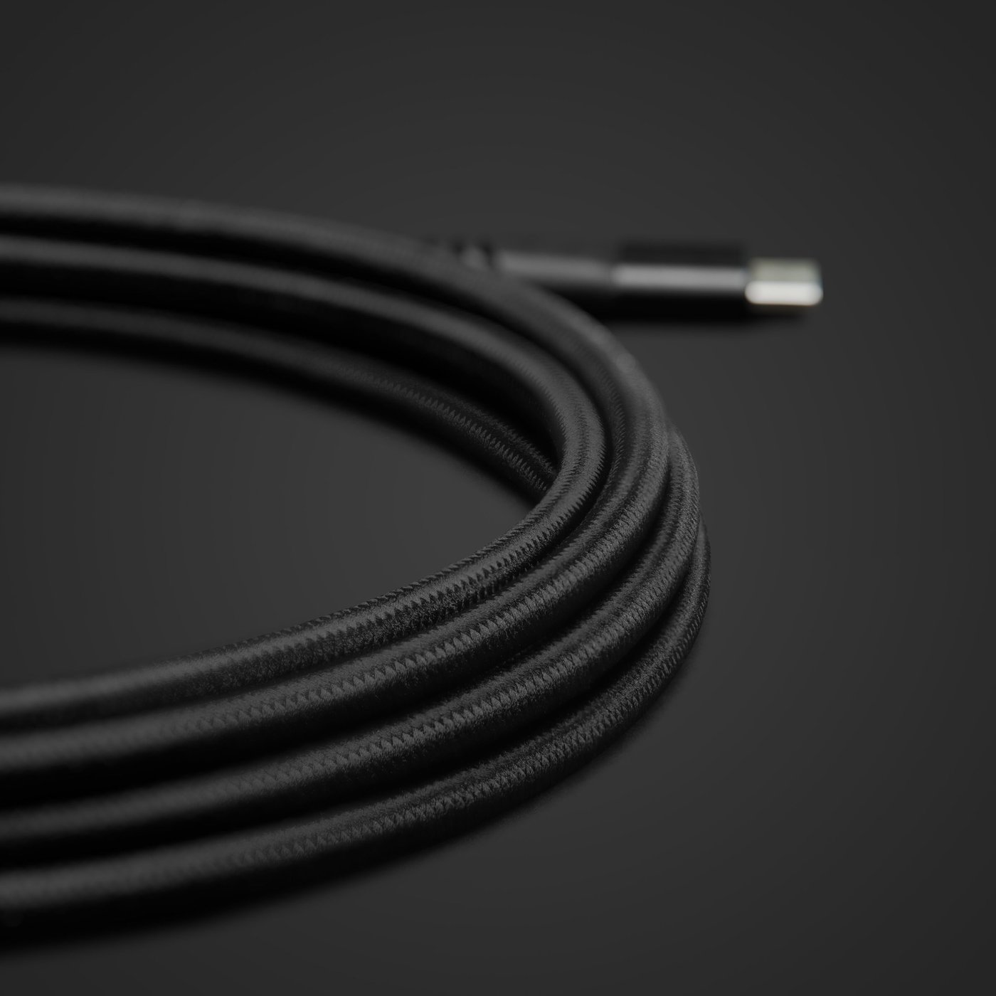 Linocell Premium Kevlar USB-C 3.2-kabel - Svart 3 m