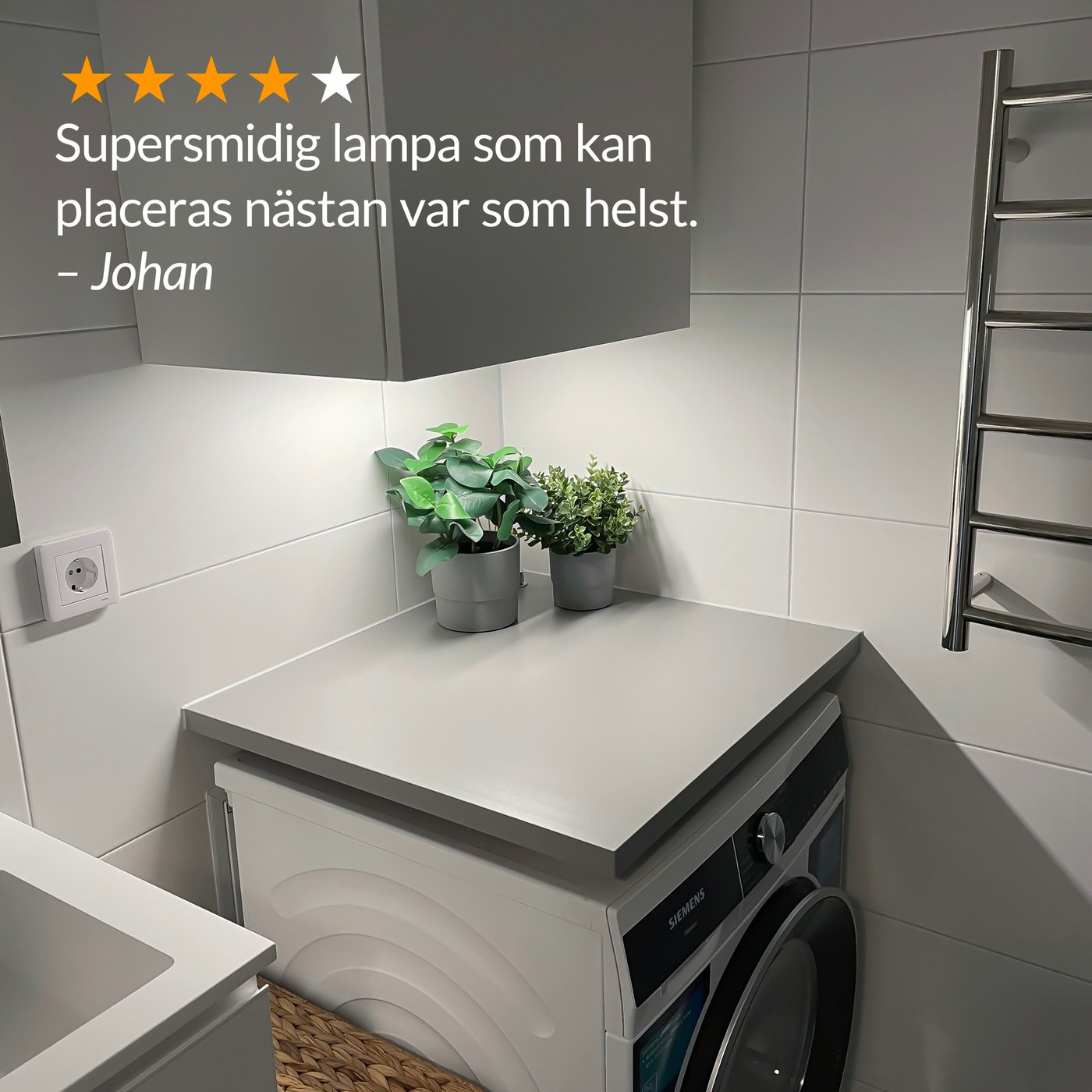 LEDVANCE Laddbar LED-list med rörelsesensor och skymningsrelä