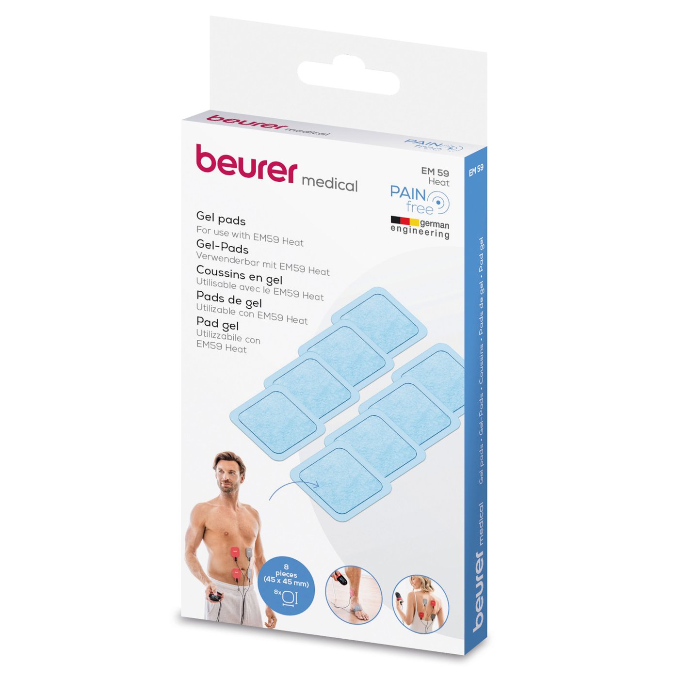 Beurer Elektrodplattor till Beurer EM 59 8-pack