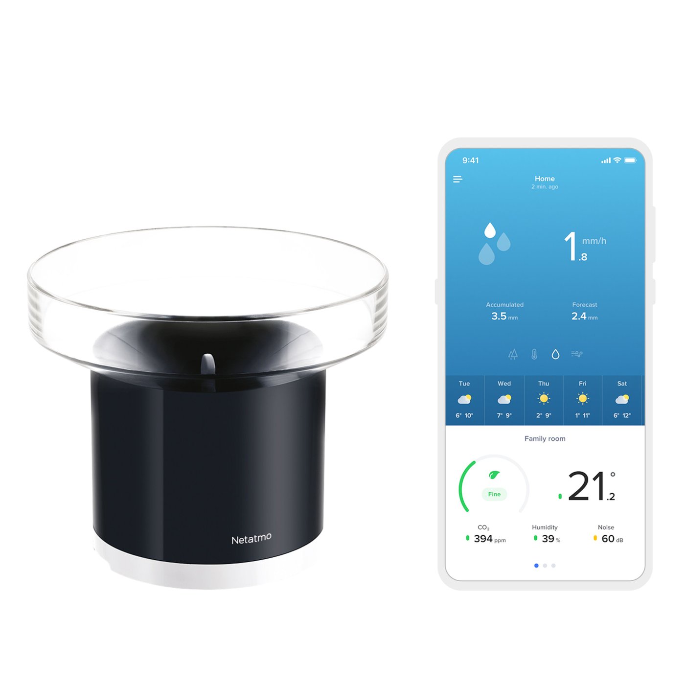 Netatmo Regnsensor för Netatmo väderstation