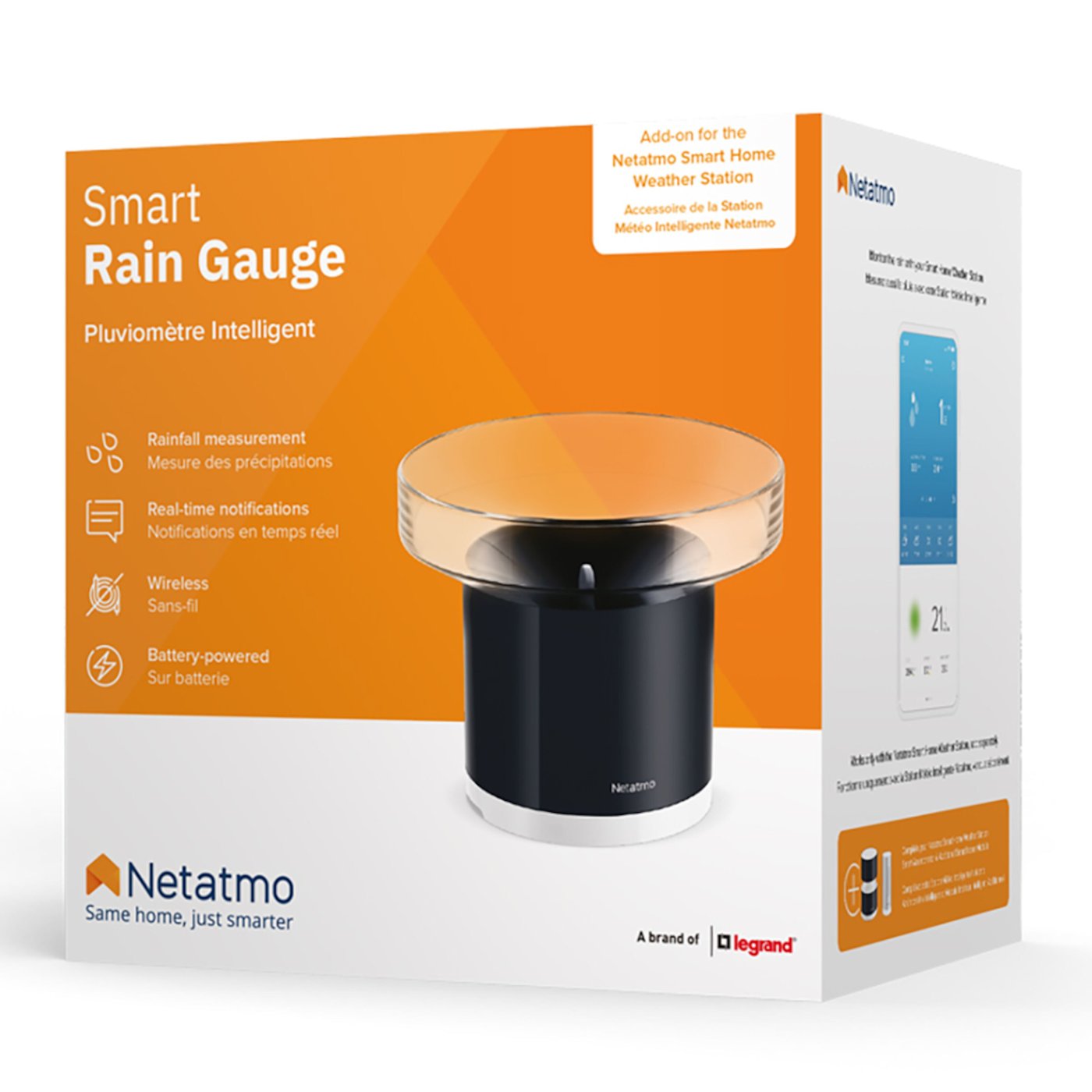 Netatmo Regnsensor för Netatmo väderstation