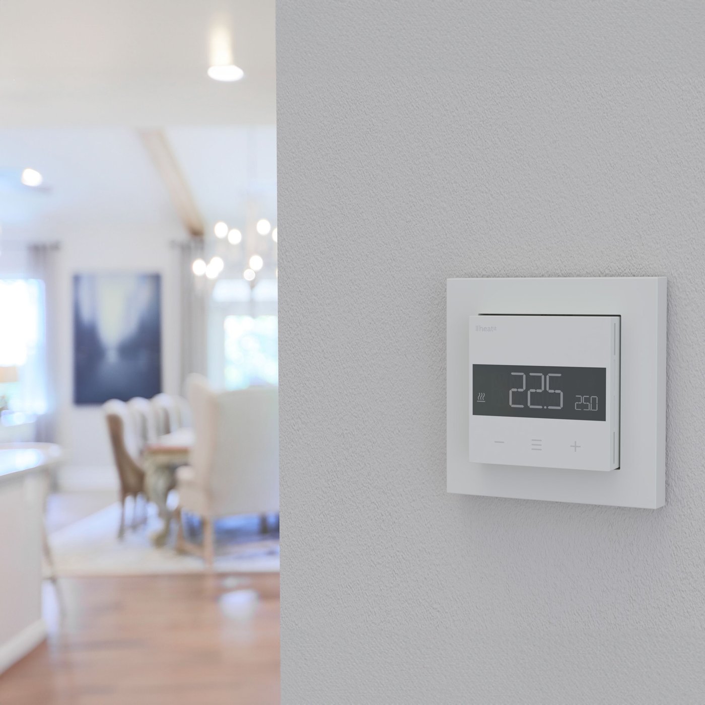 Heatit Z-TRM6 Termostat med Z-wave White