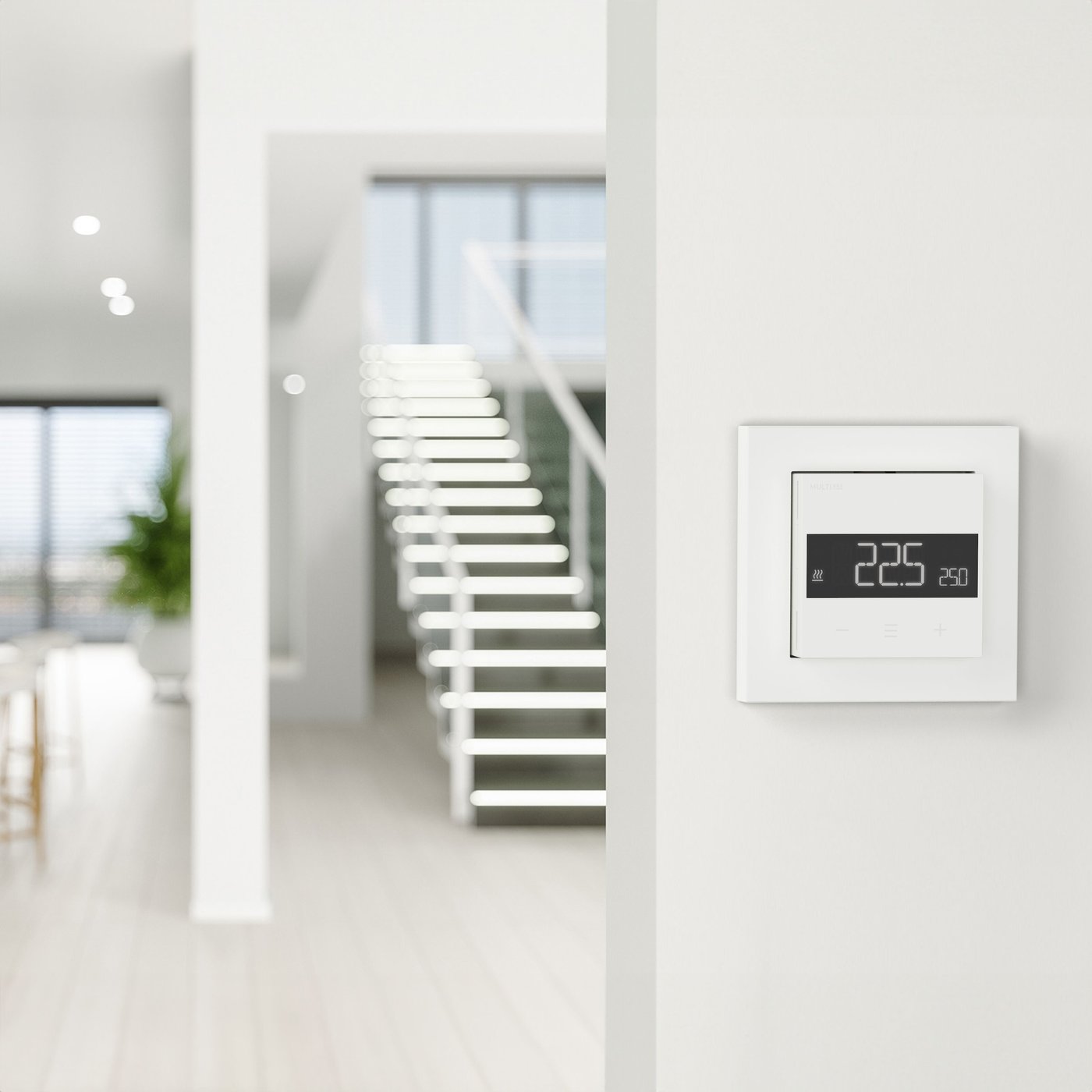 Heatit Z-TRM6 Termostat med Z-wave White