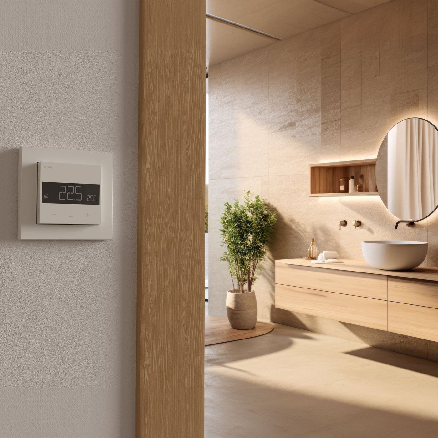 Heatit Z-TRM6 Termostat med Z-wave White