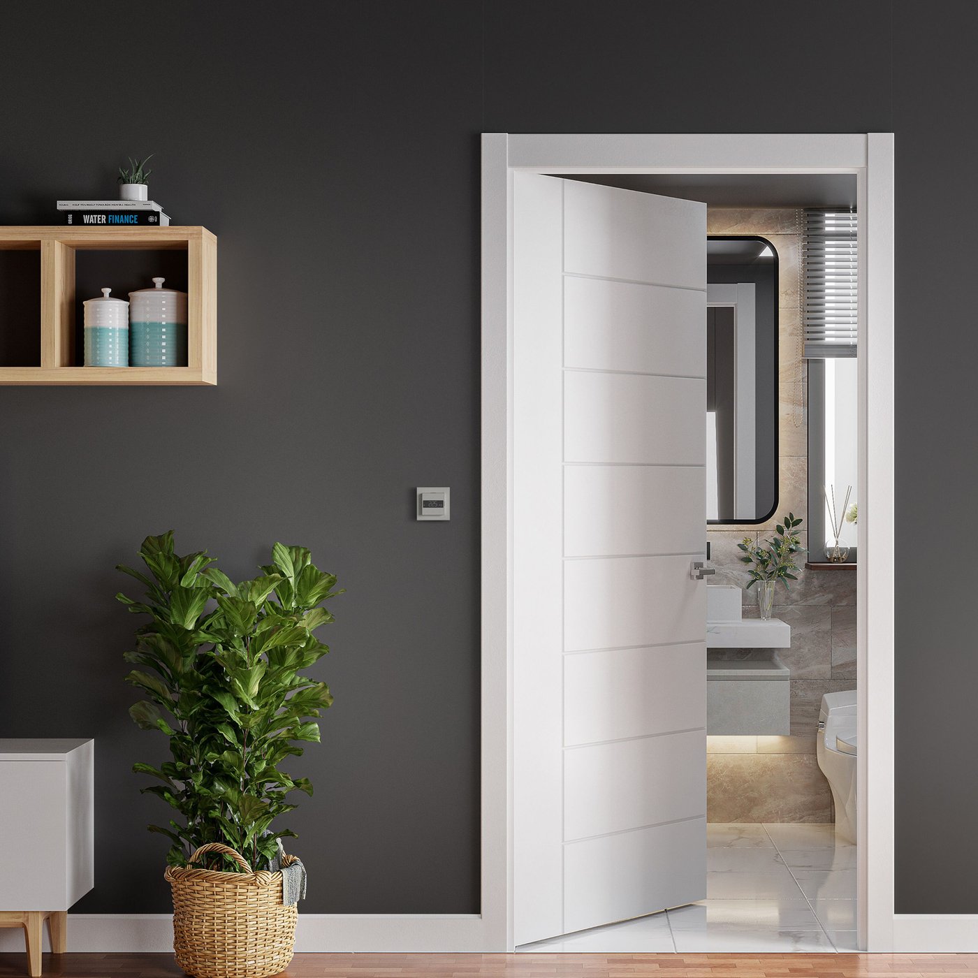 Heatit Z-TRM6 Termostat med Z-wave White